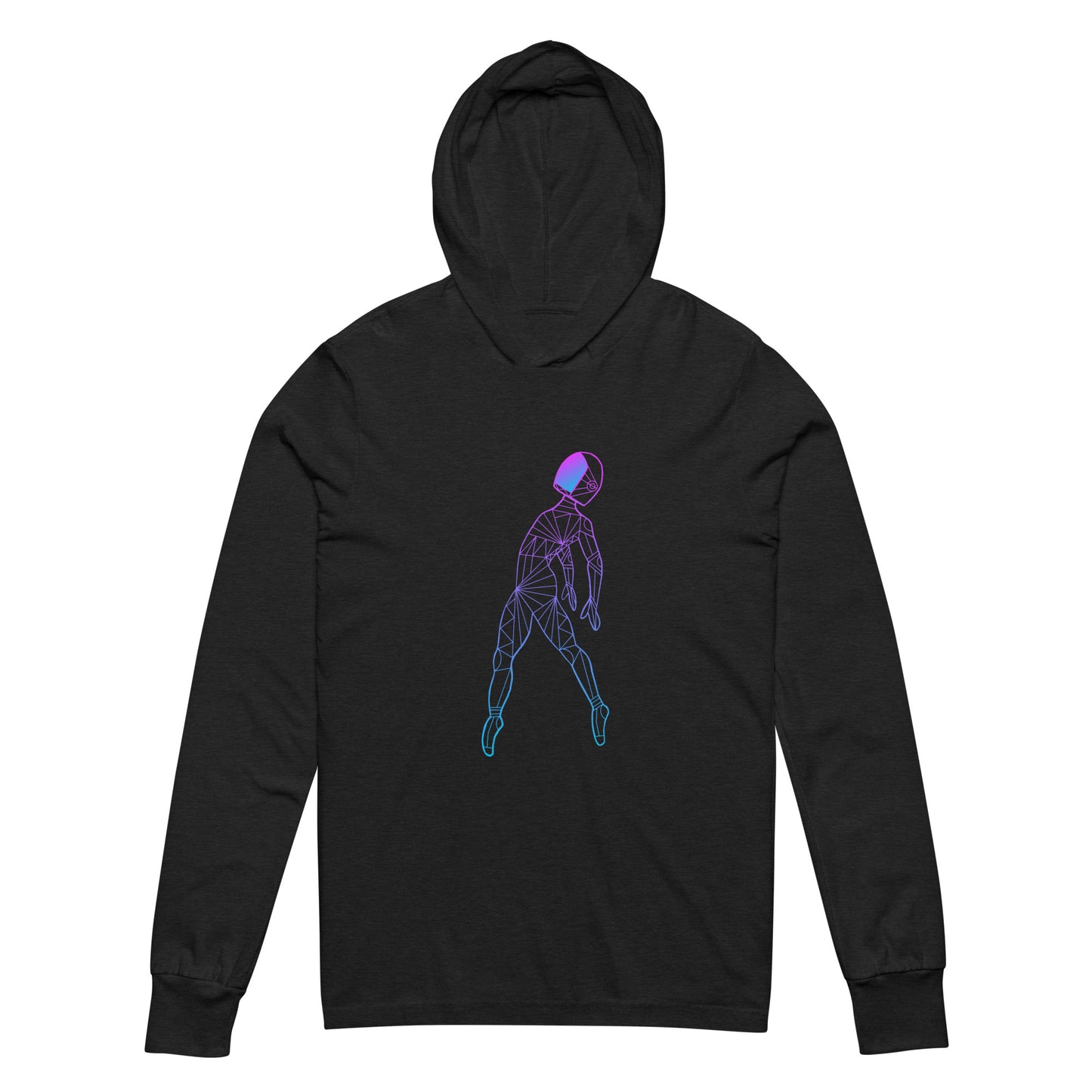 Afroboticus Cobalt Hooded long-sleeve tee