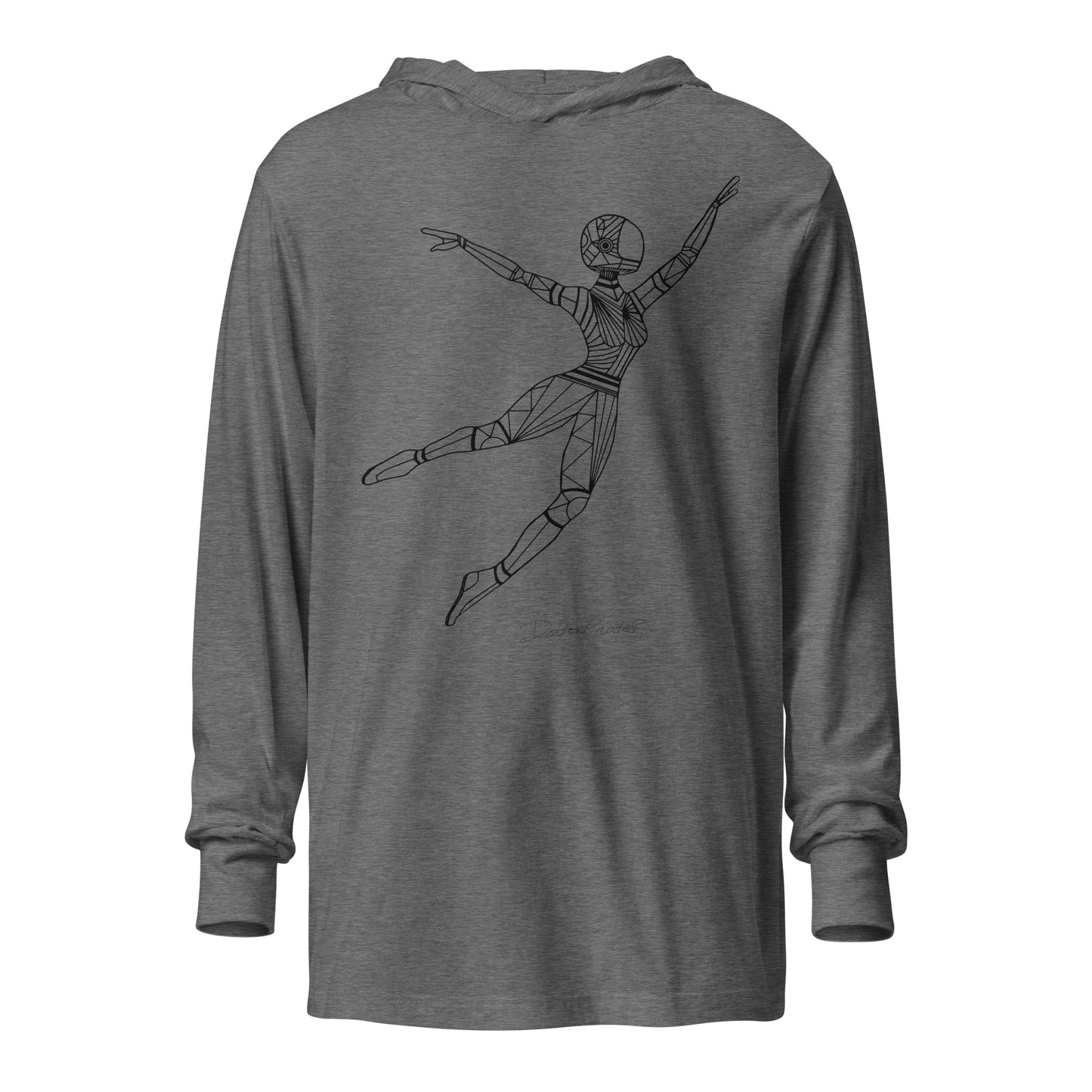 Afrobotica Leap Hooded long-sleeve tee
