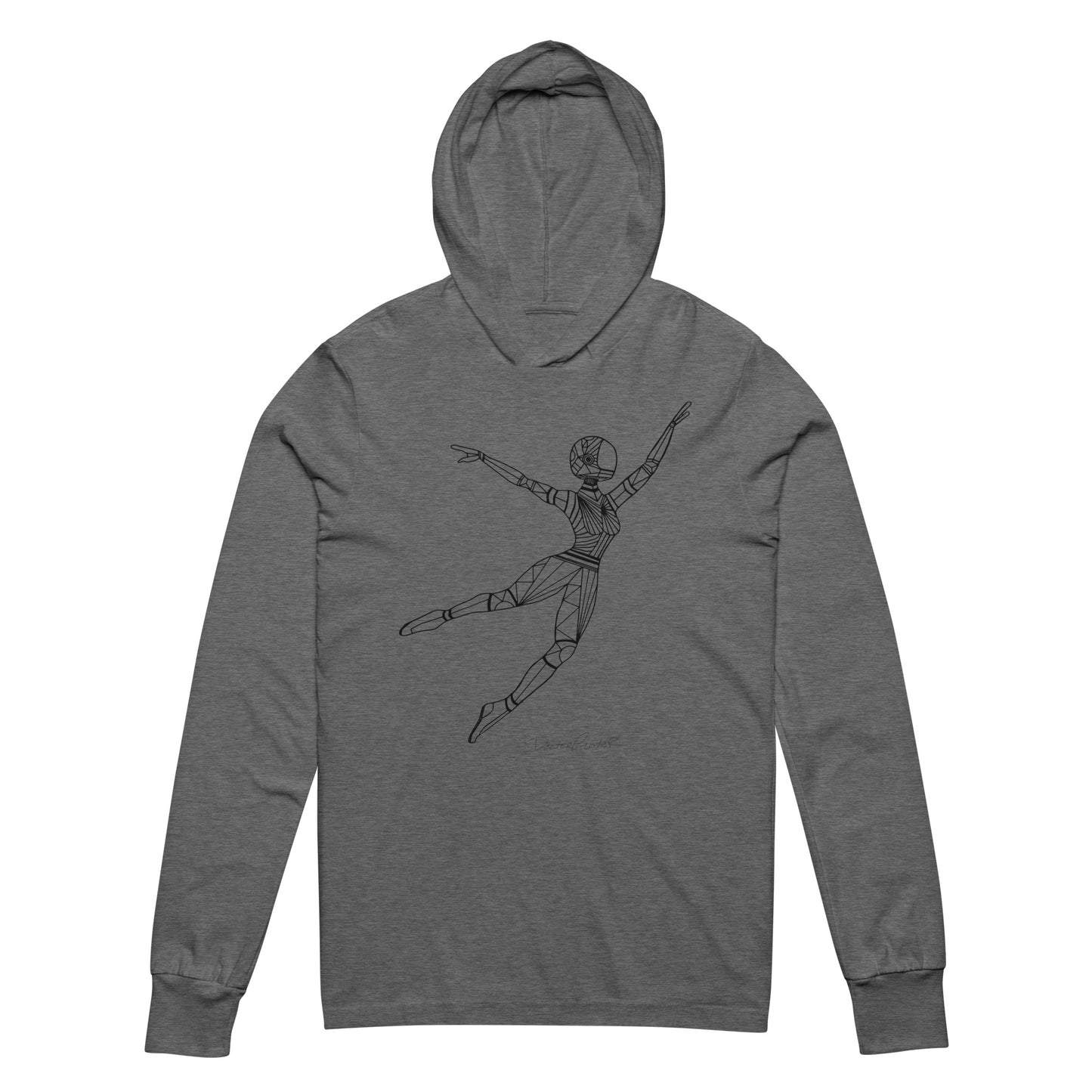 Afrobotica Leap Hooded long-sleeve tee