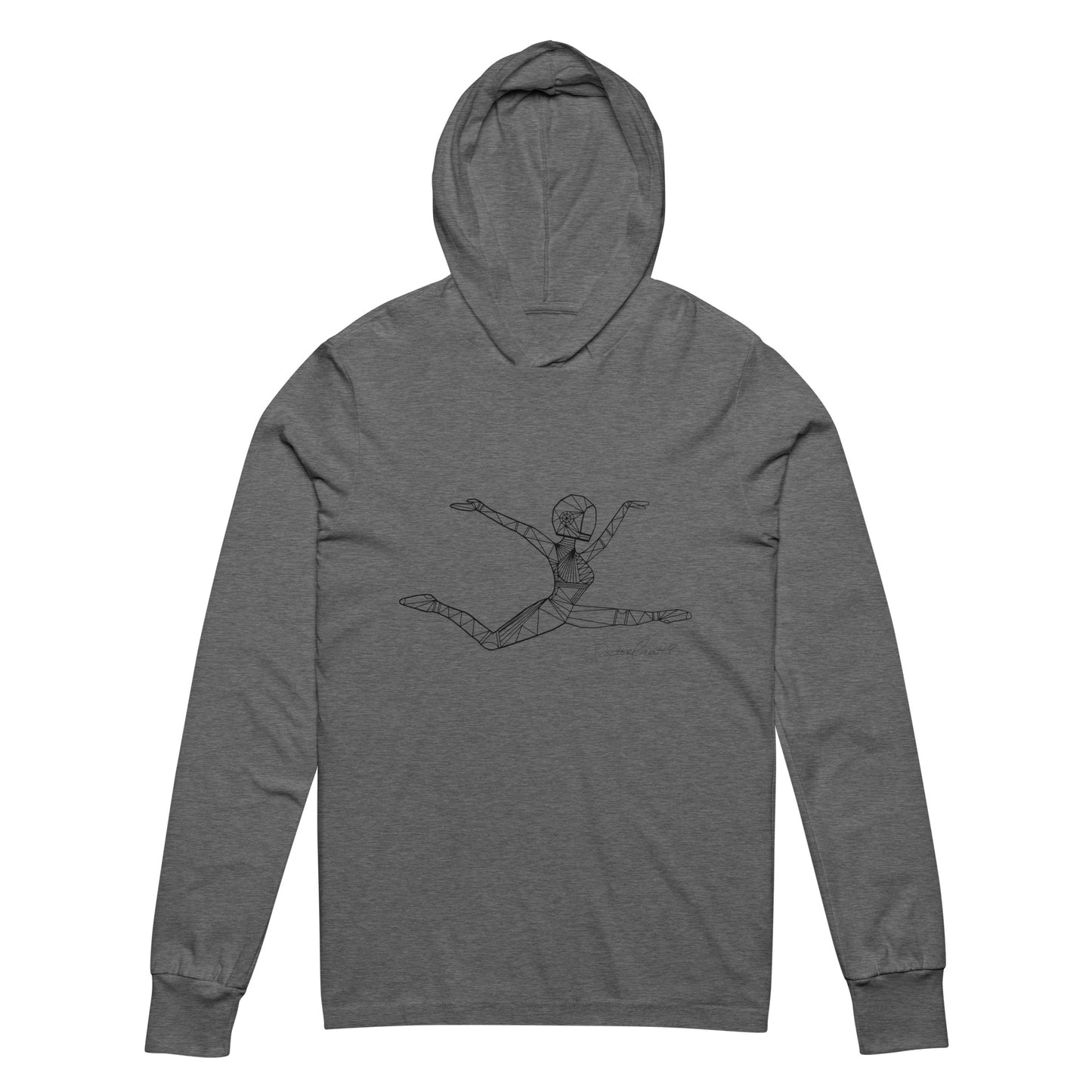 Afrobotica Ciseaux Hooded long-sleeve tee