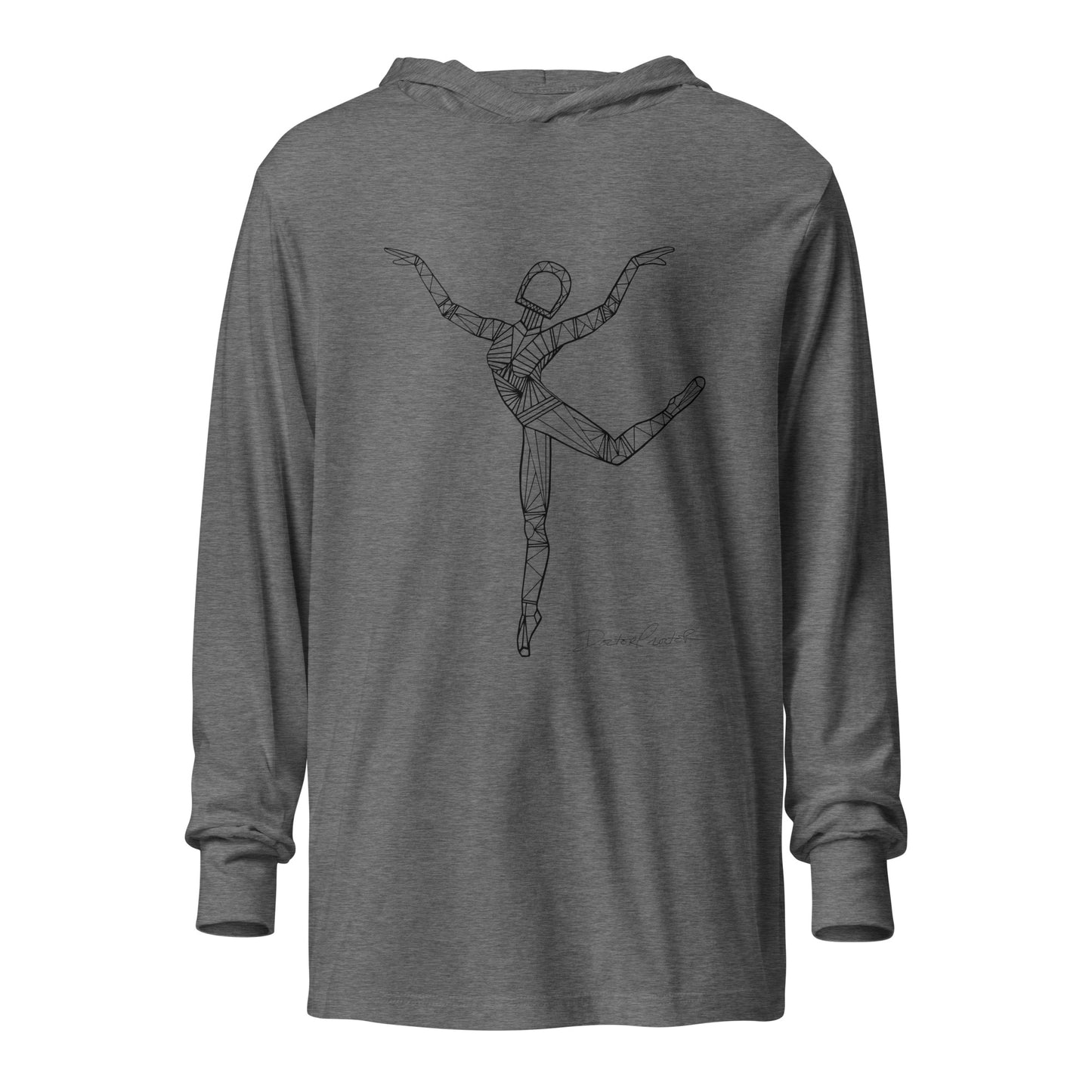 Afrobotica Rings Hooded long-sleeve tee