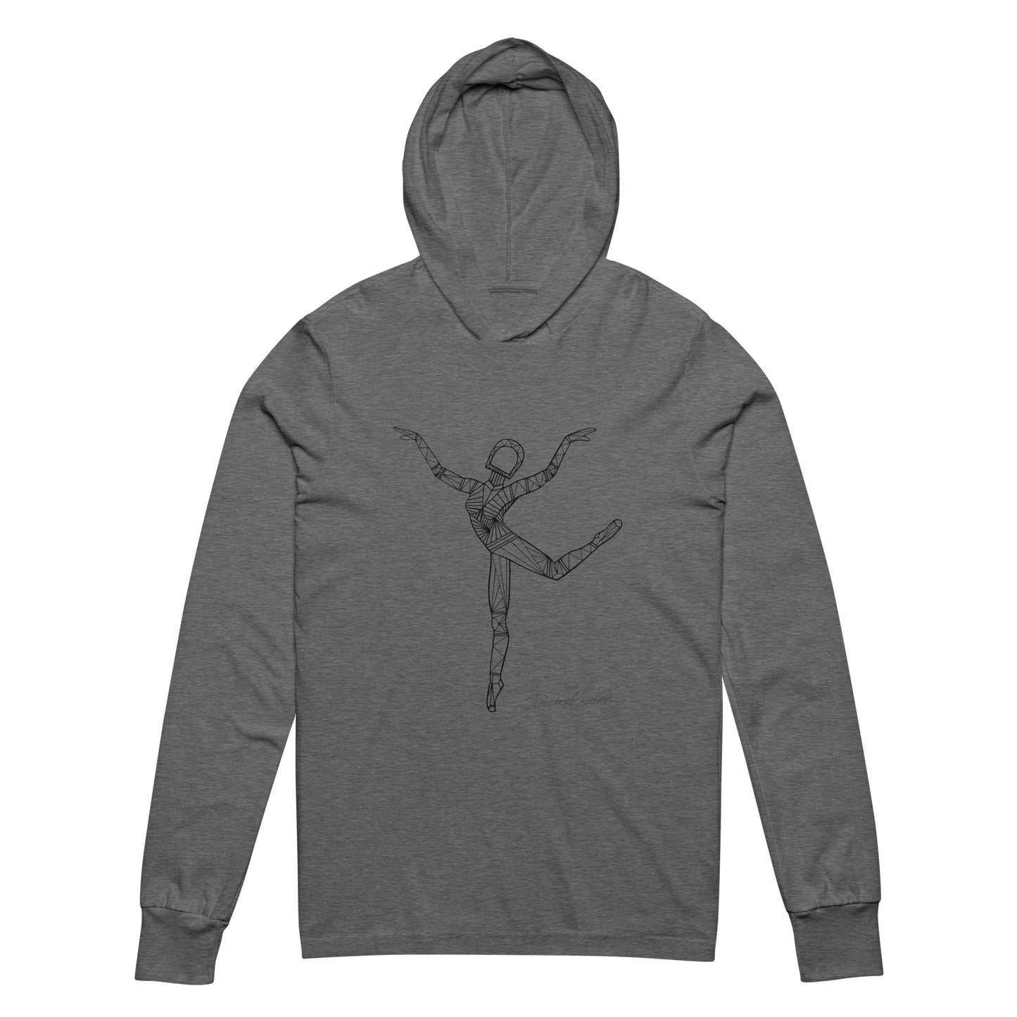 Afrobotica Rings Hooded long-sleeve tee
