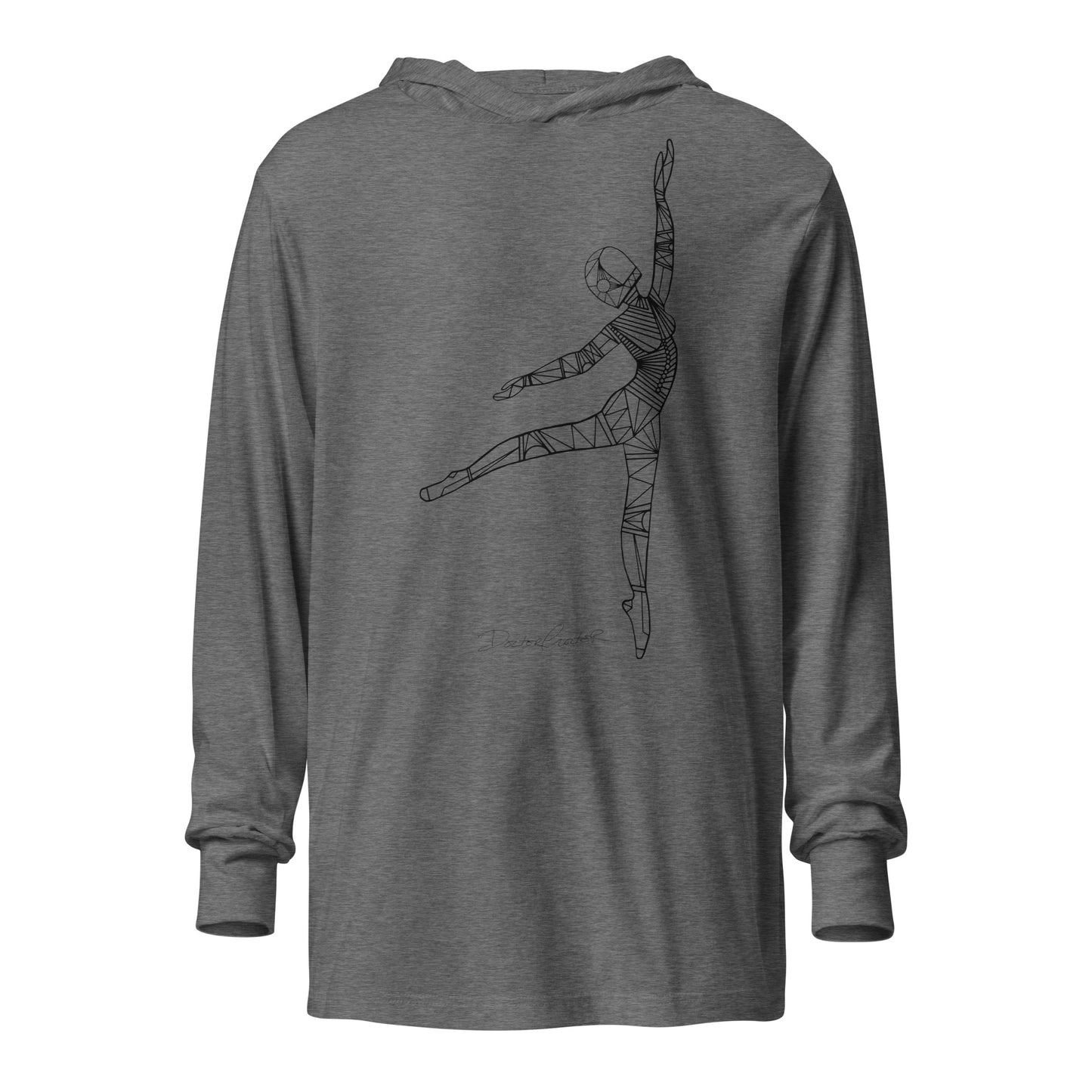 Afrobotica Pointe Hooded long-sleeve tee