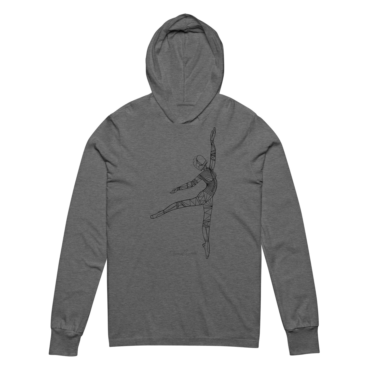 Afrobotica Pointe Hooded long-sleeve tee