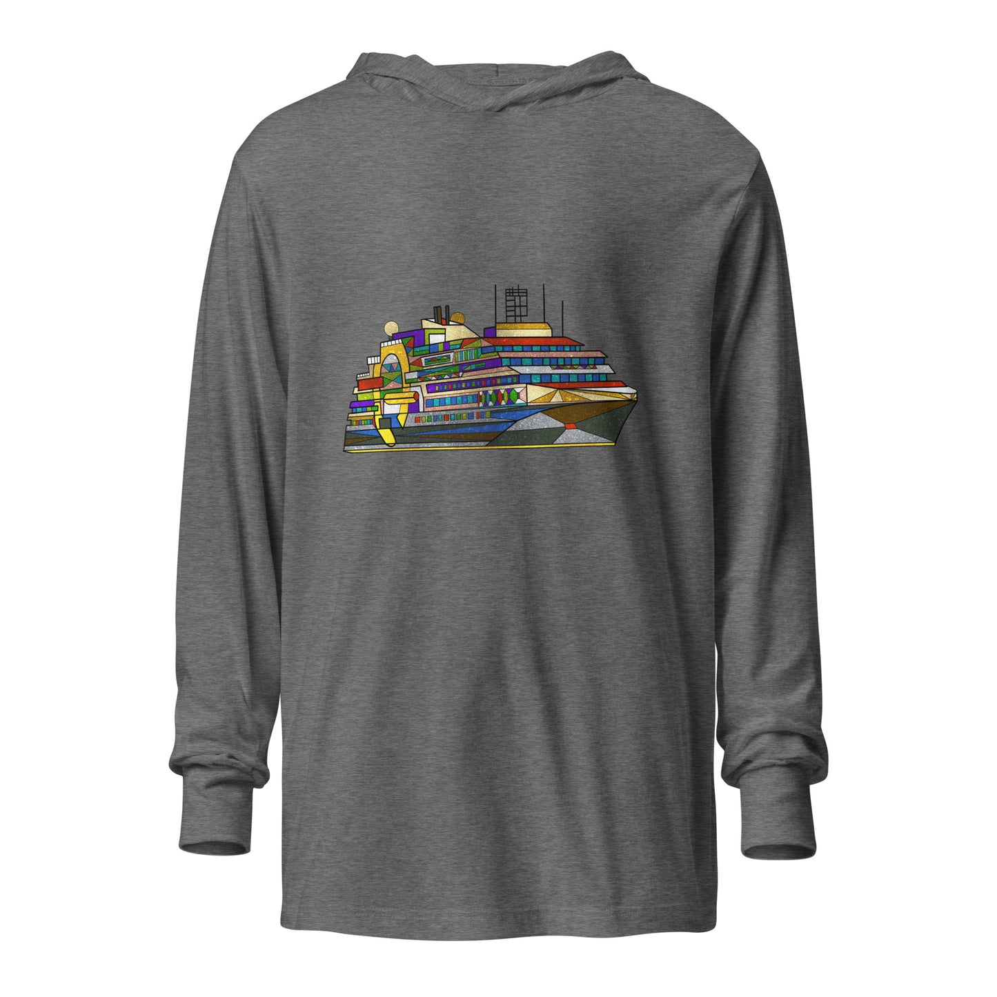 Ultramarine Hooded long-sleeve tee