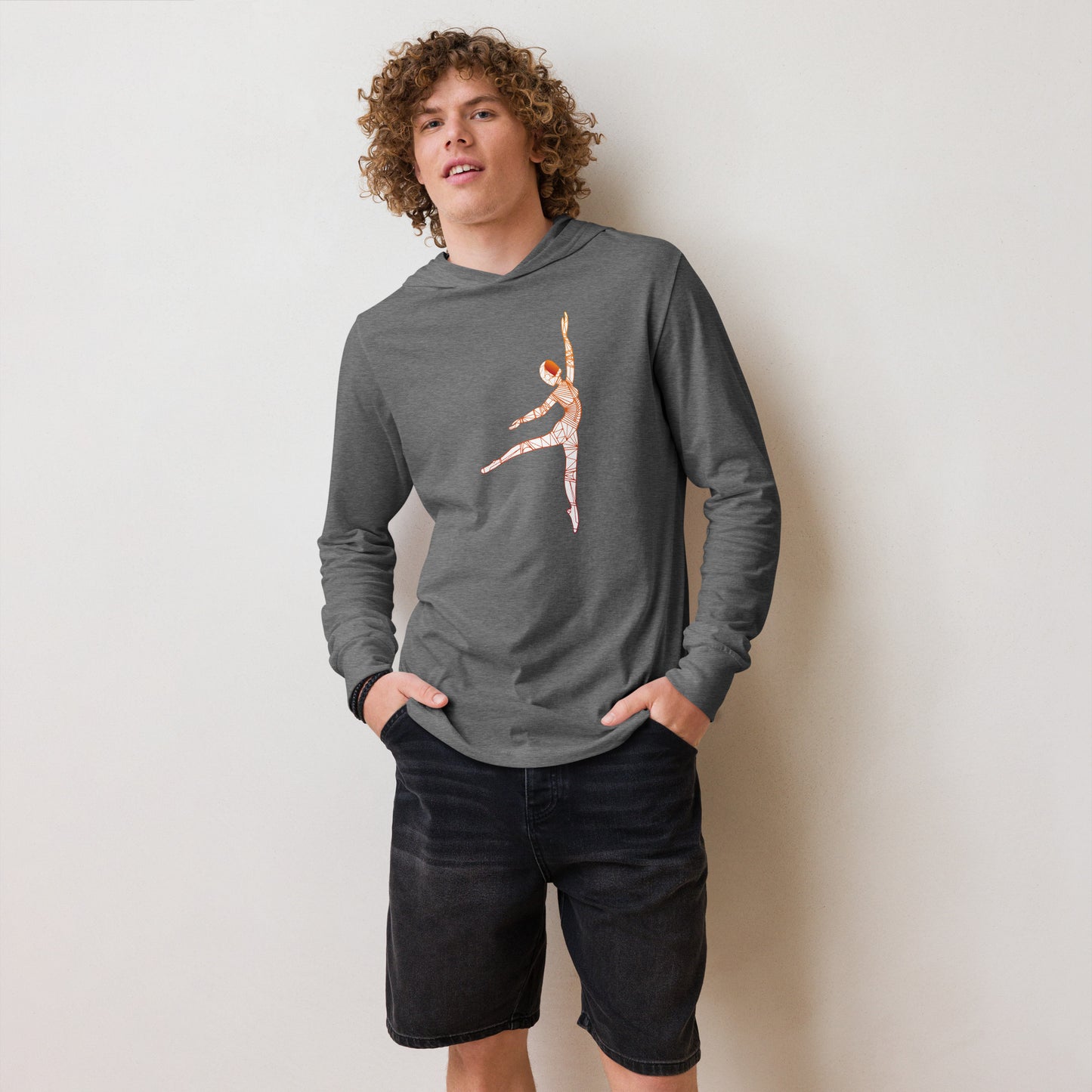 Afrobotica Pointe Constellation Hooded long-sleeve tee