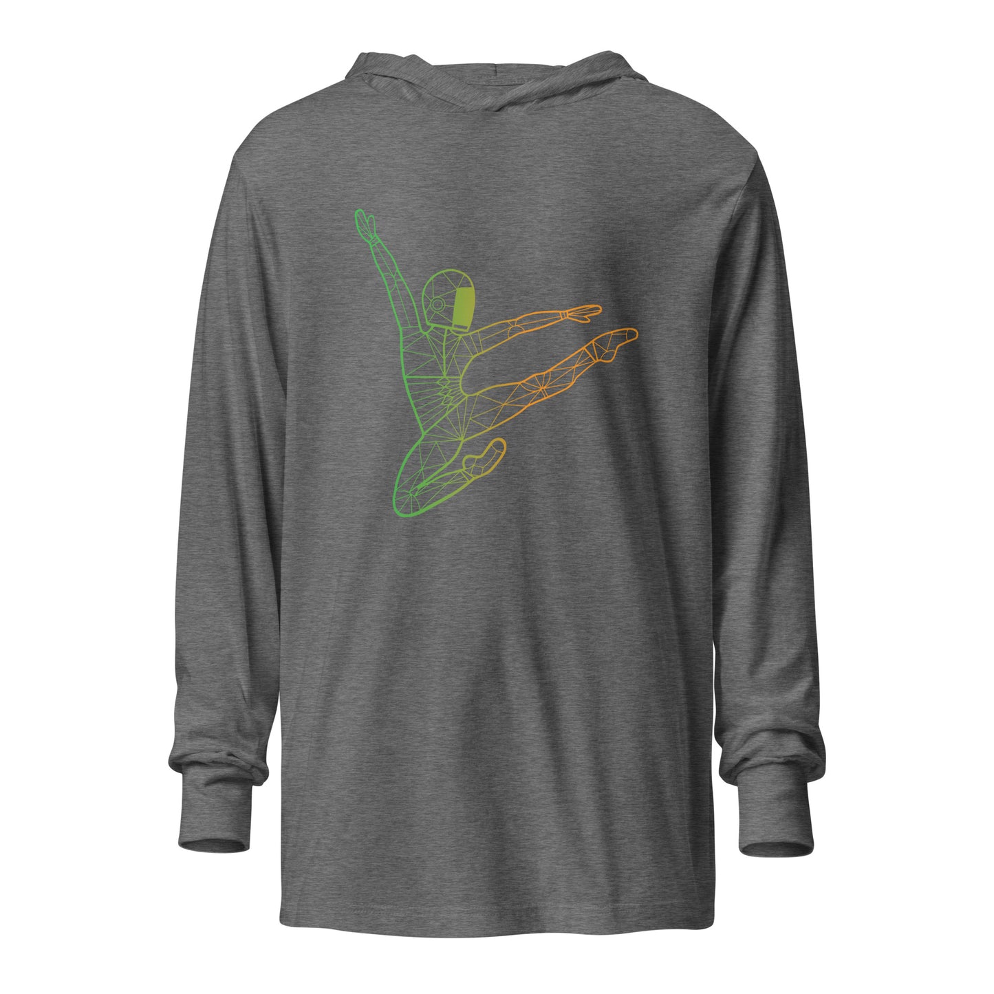 Afroboticus Emerald Hooded long-sleeve tee