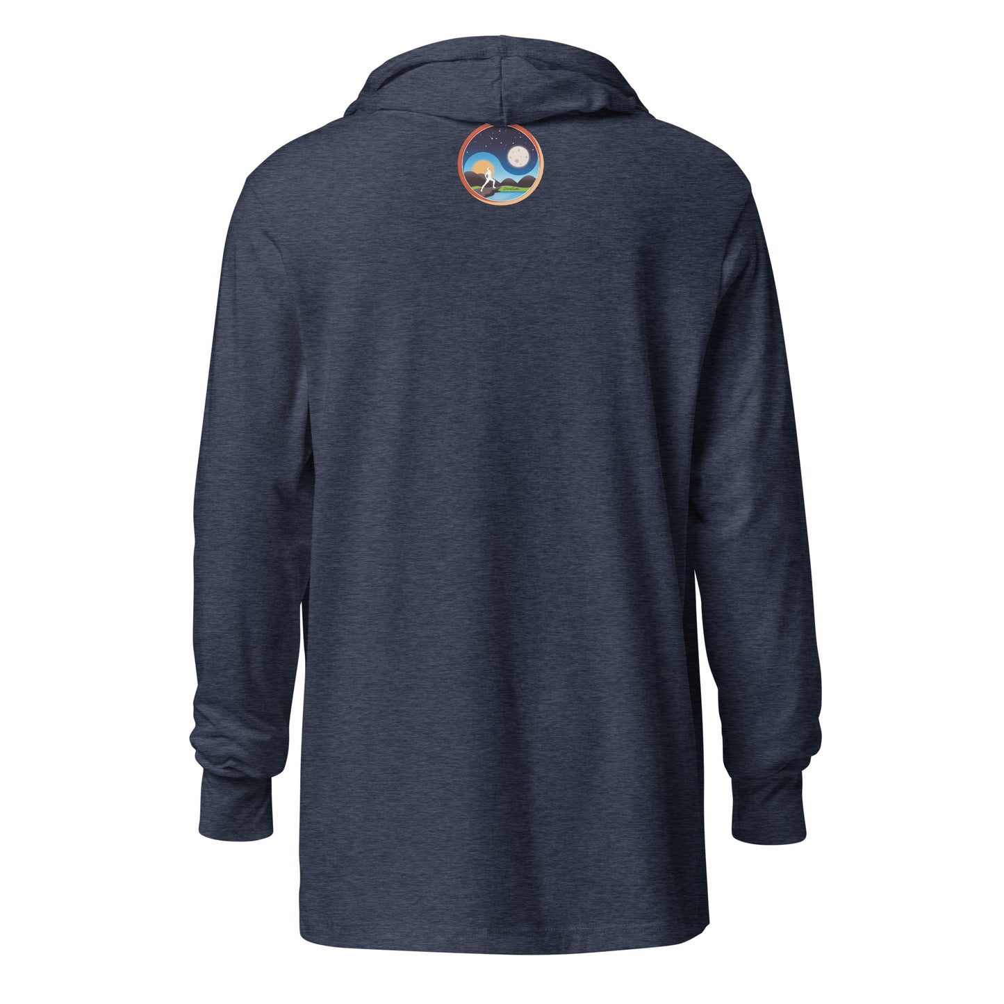 Afrobotica Leap Blue Hooded long-sleeve tee