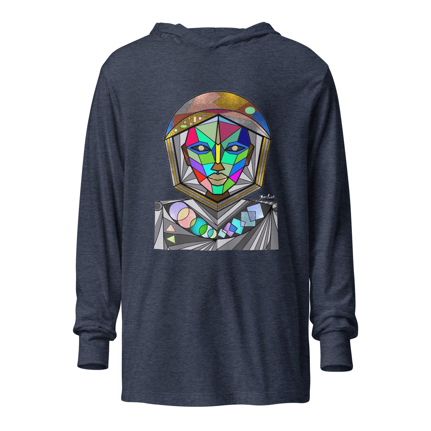 Afrobotica Avatar Multi Hooded long-sleeve tee