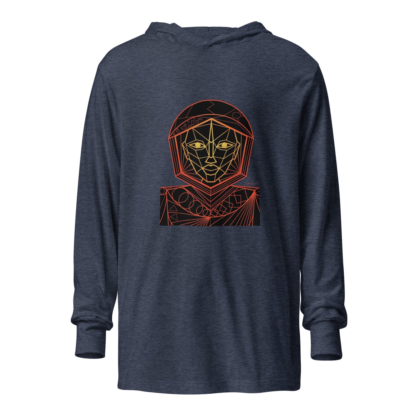 Afrobotica Avatar Red Hooded long-sleeve tee