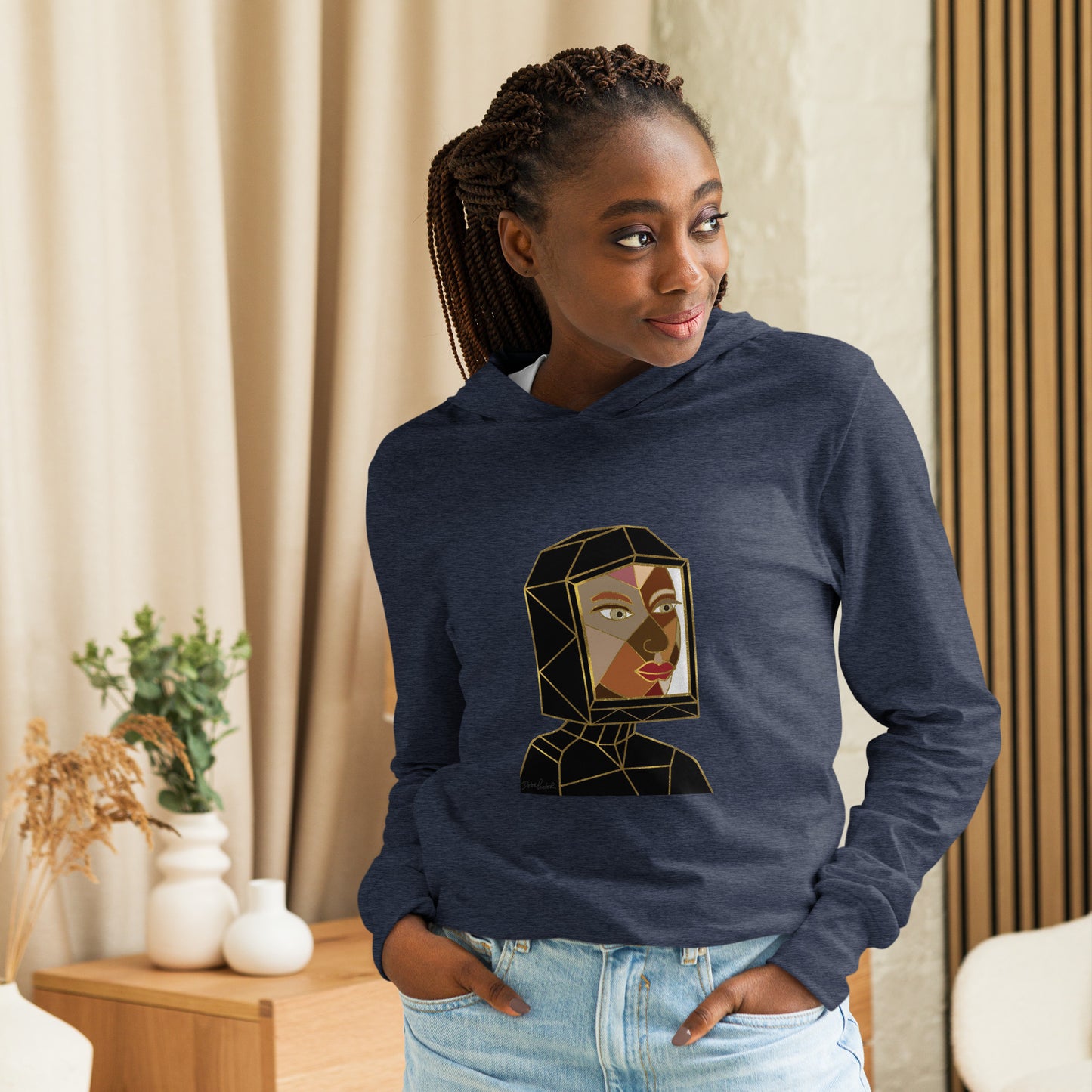 Afrobotica Avatar Earth Hooded long-sleeve tee