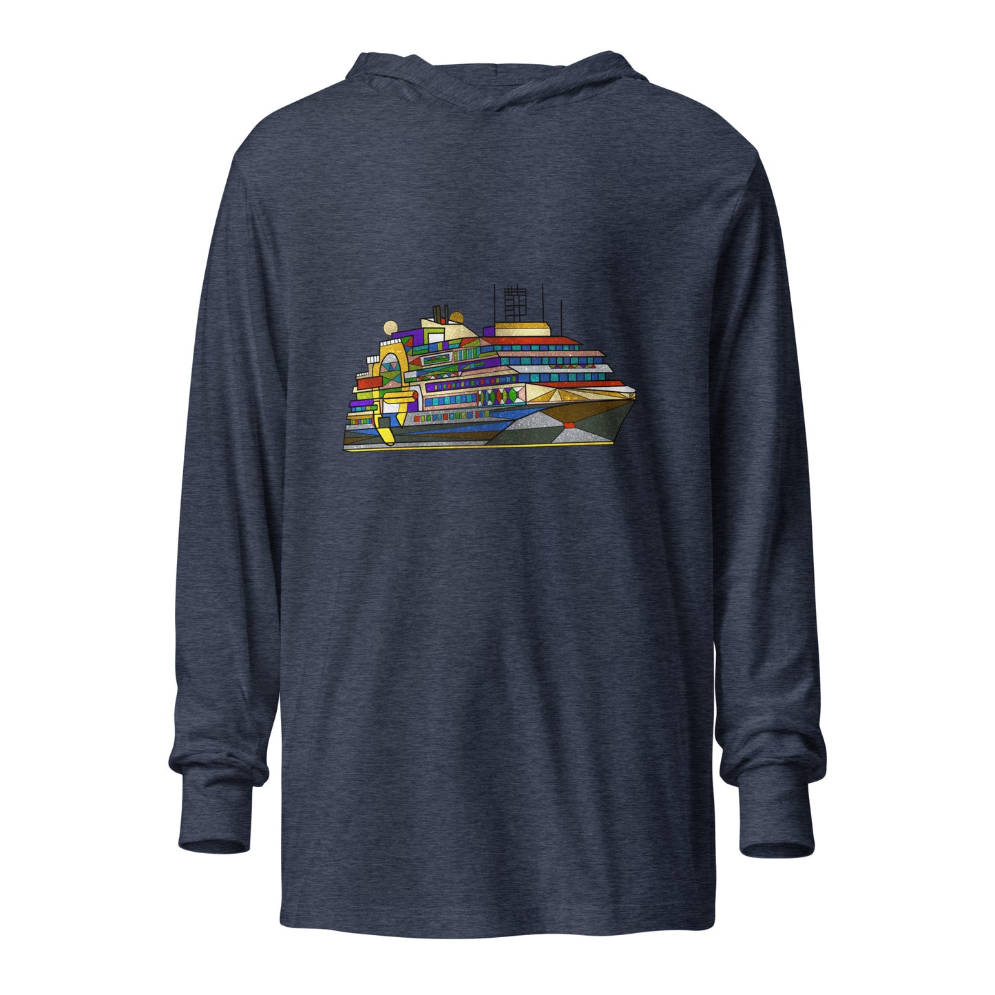 Ultramarine Hooded long-sleeve tee
