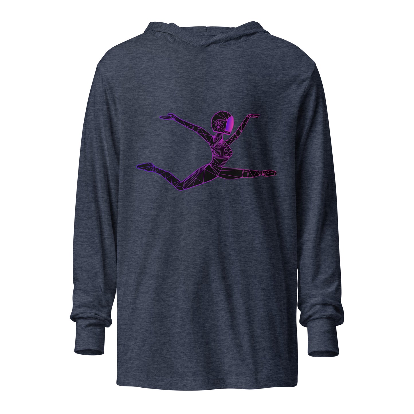 Afrobotica Ciseaux Hooded long-sleeve tee