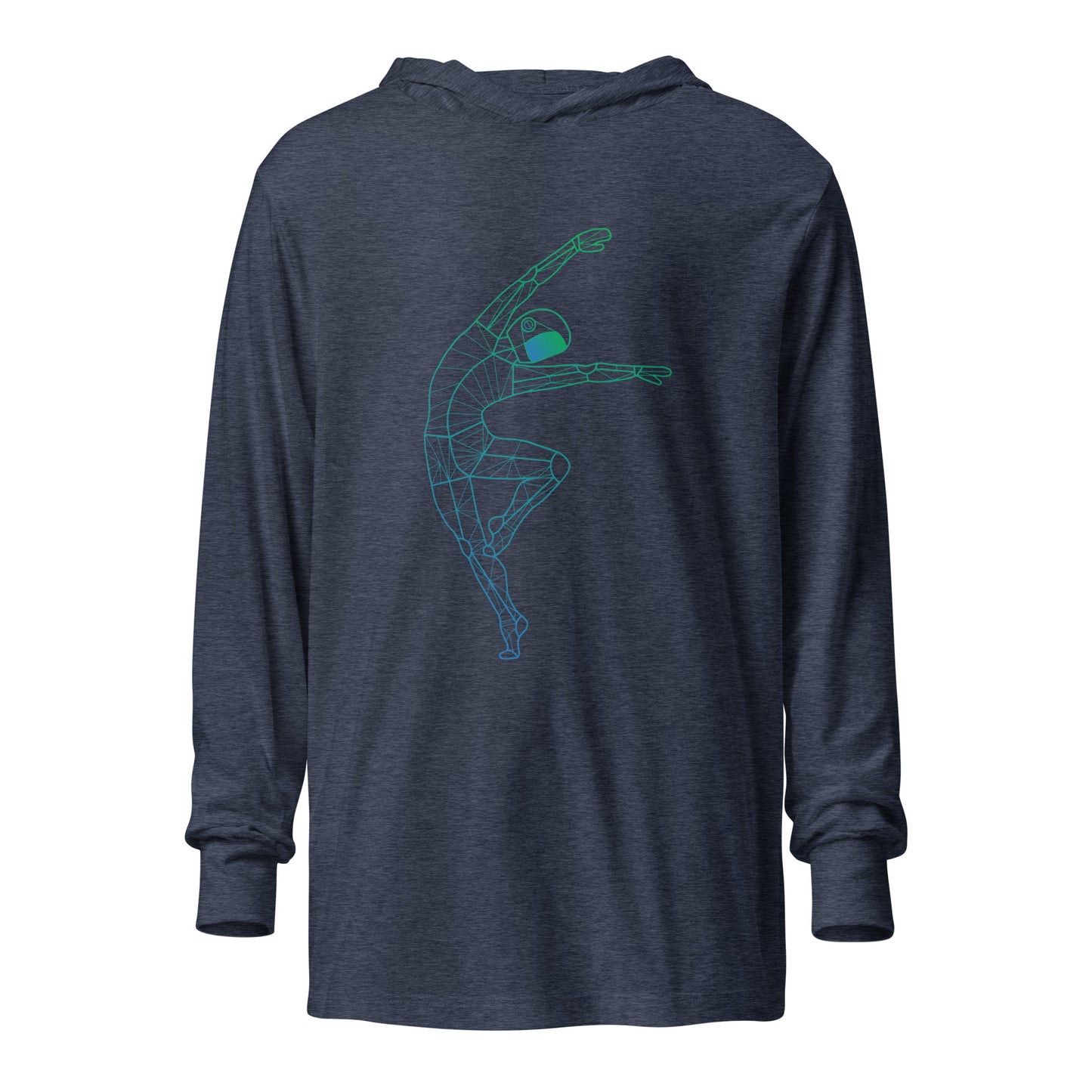 Afroboticus Stellar Drift Hooded long-sleeve tee