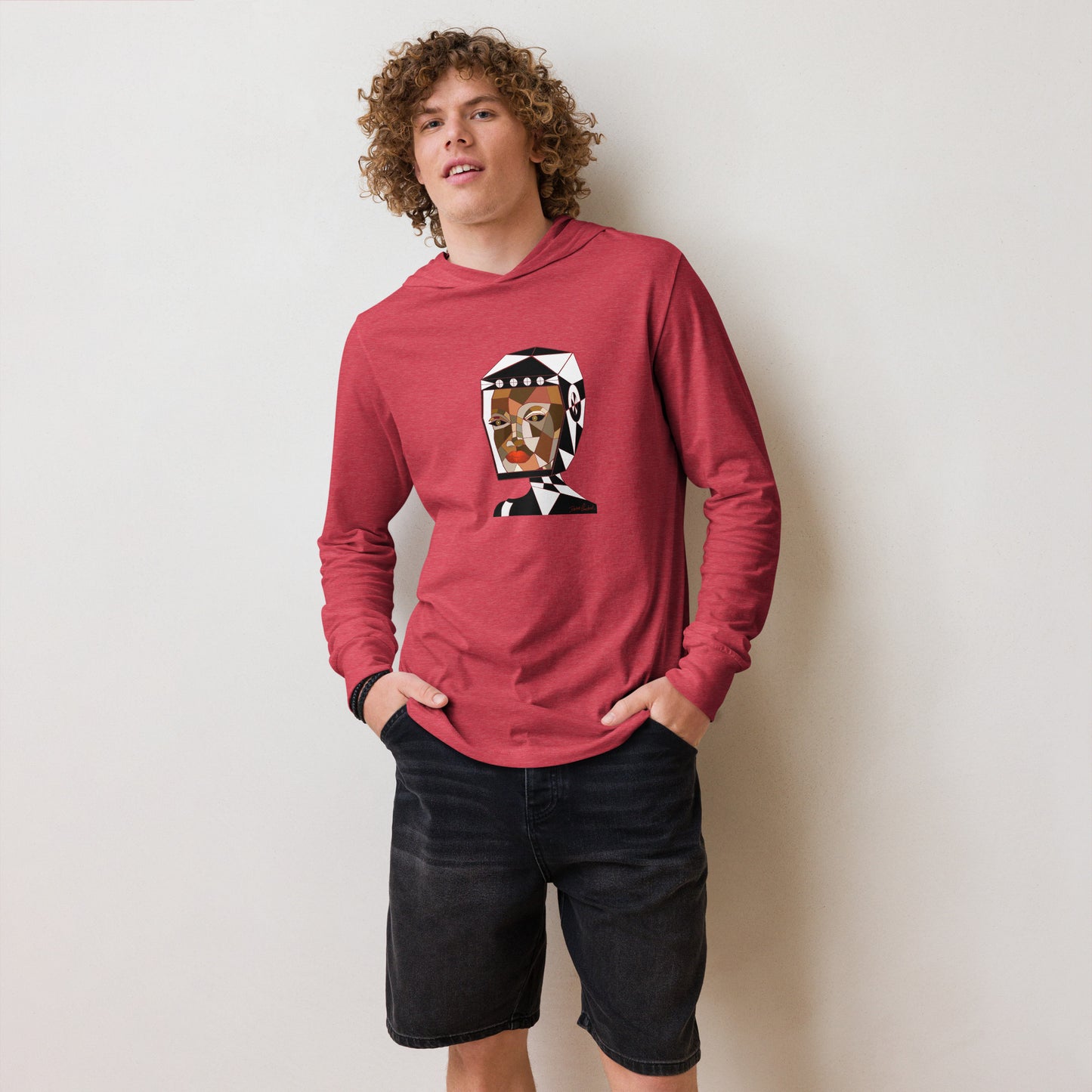 Afrobotica Bella Earth Hooded long-sleeve tee