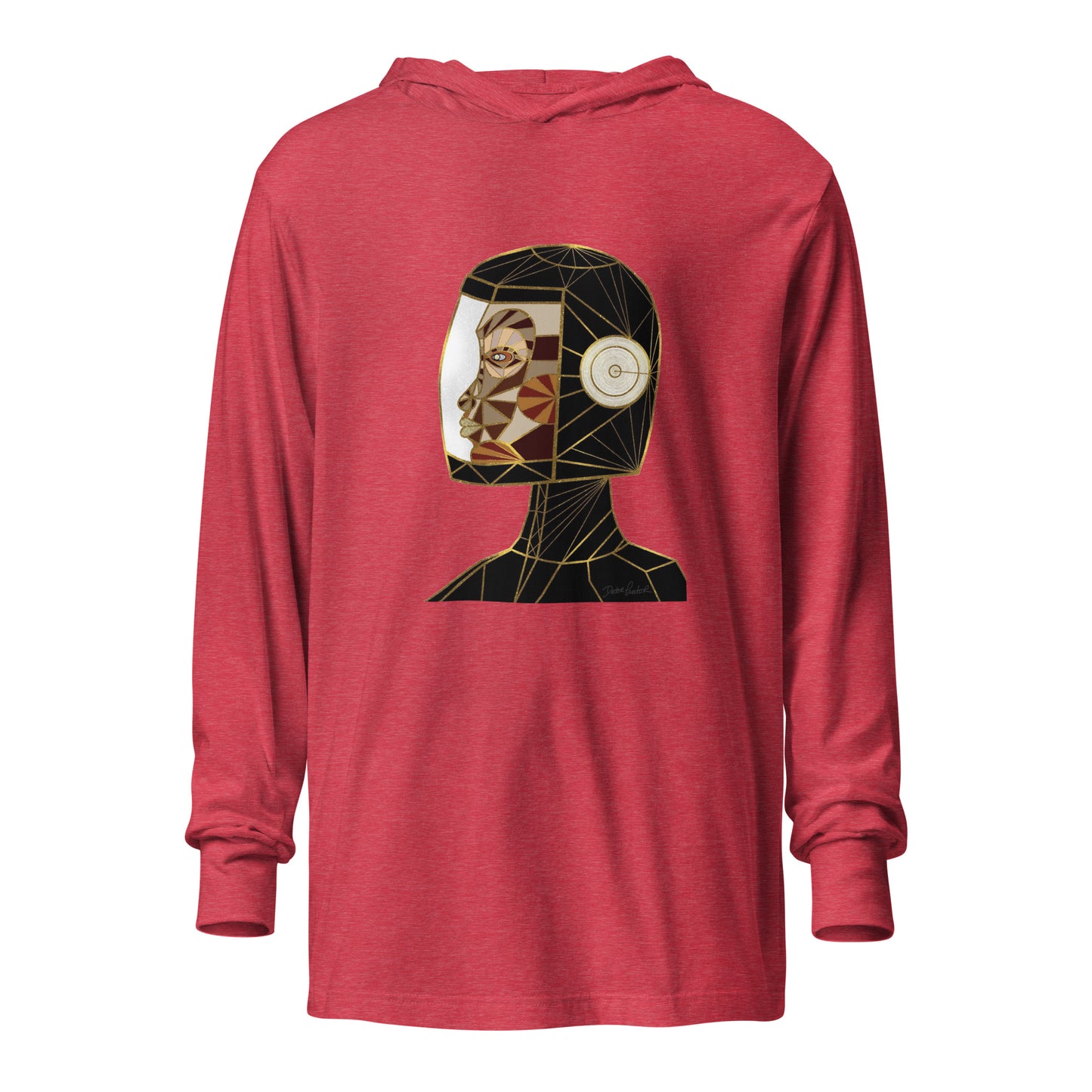 Afrobotica Native Earth Hooded long-sleeve tee