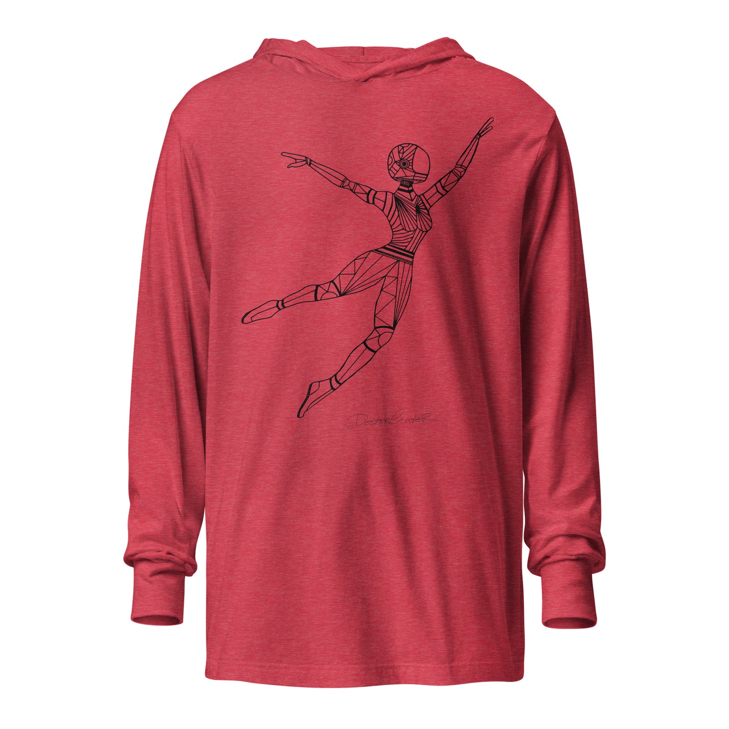 Afrobotica Leap Hooded long-sleeve tee