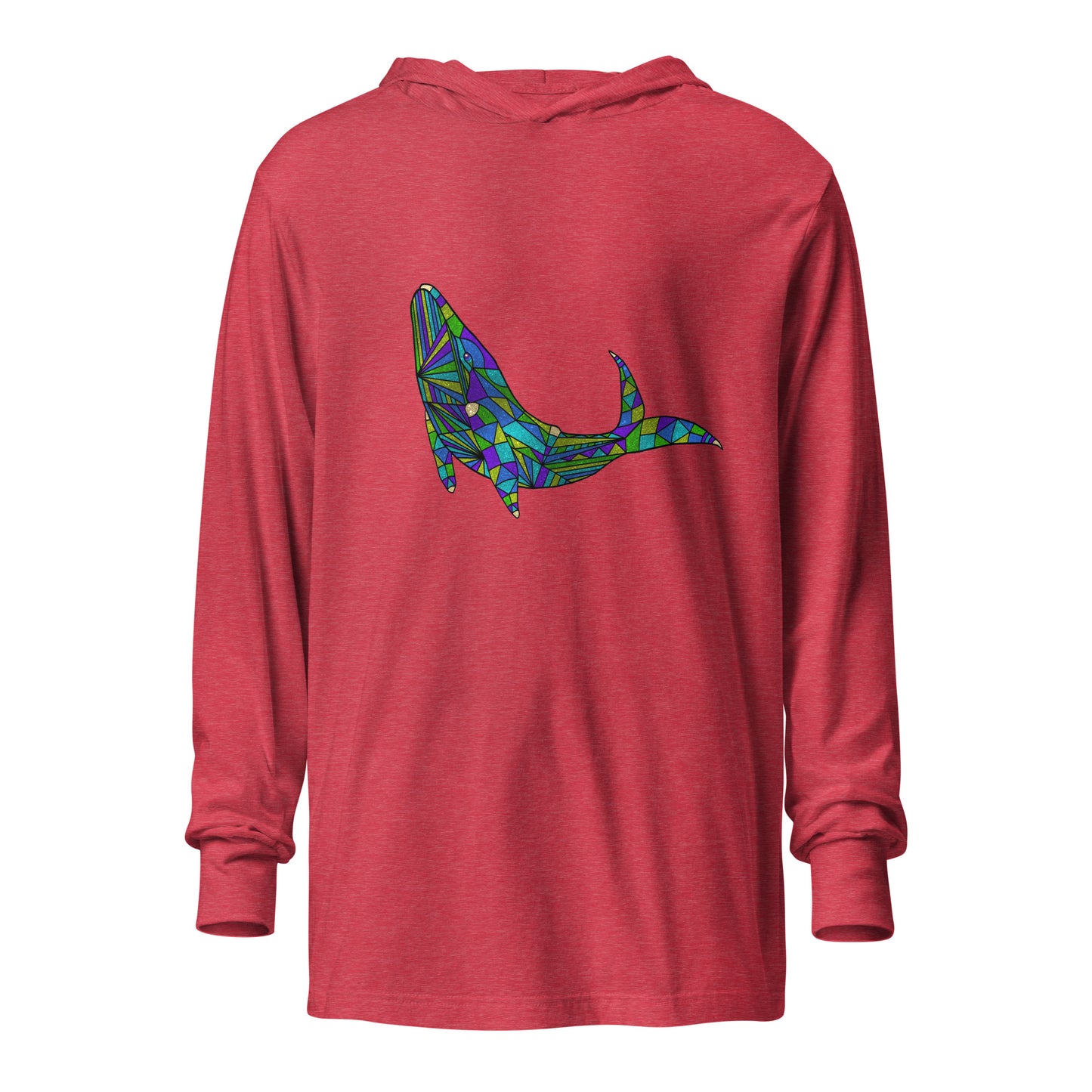 AstroCetacean Hooded long-sleeve tee
