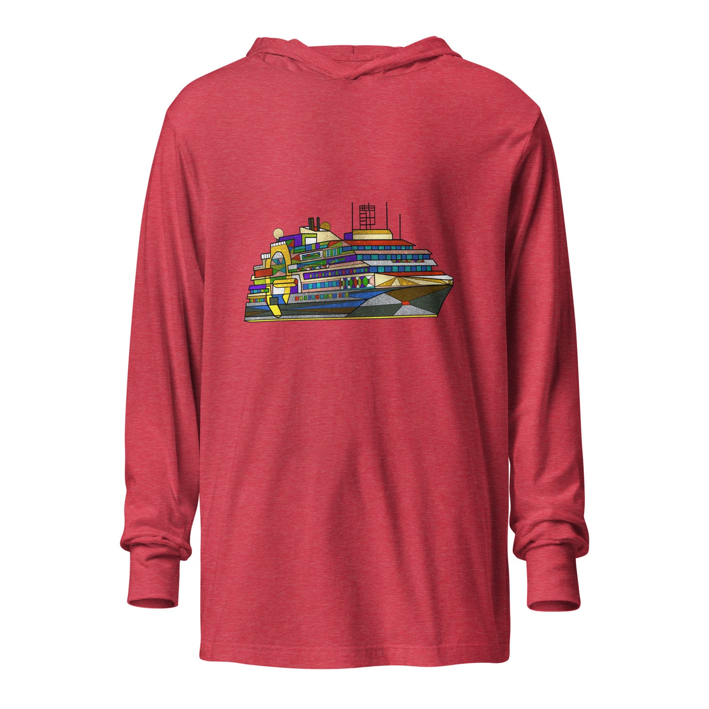 Ultramarine Hooded long-sleeve tee