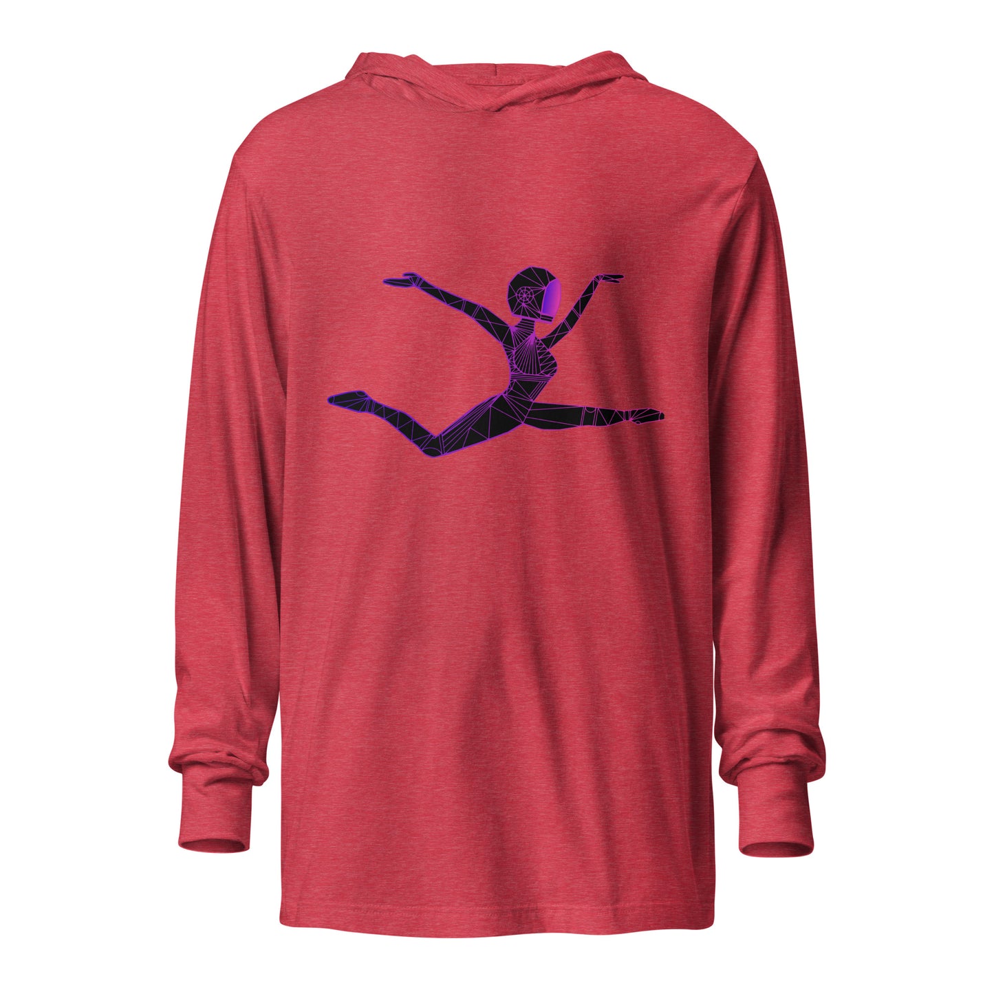 Afrobotica Ciseaux Hooded long-sleeve tee