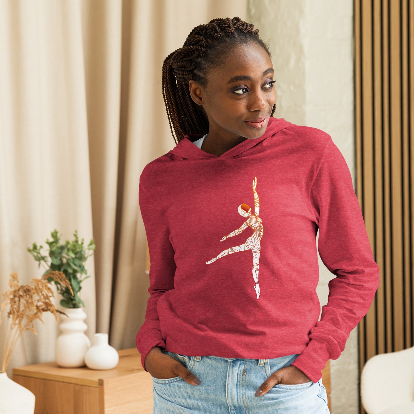 Afrobotica Pointe Constellation Hooded long-sleeve tee