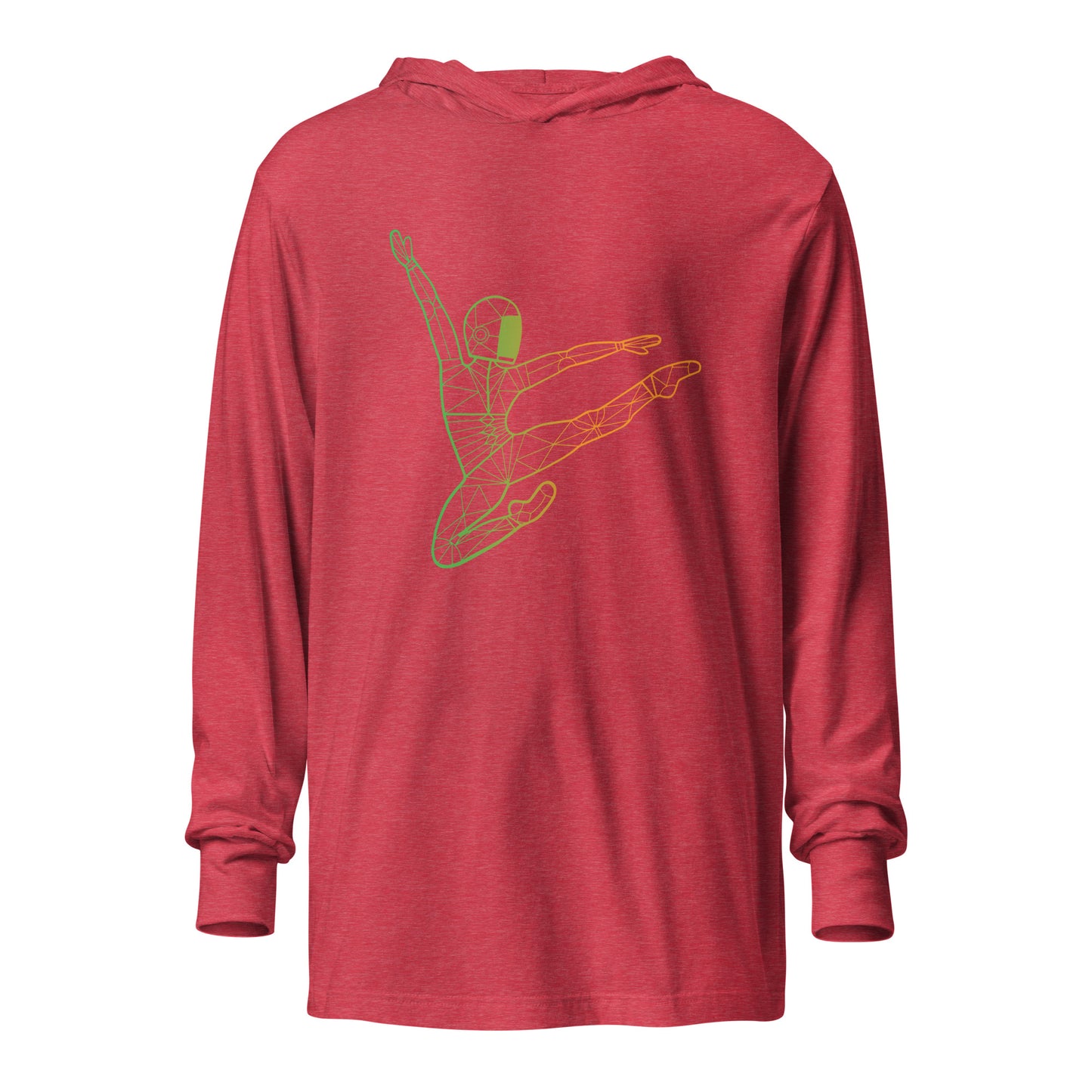 Afroboticus Emerald Hooded long-sleeve tee