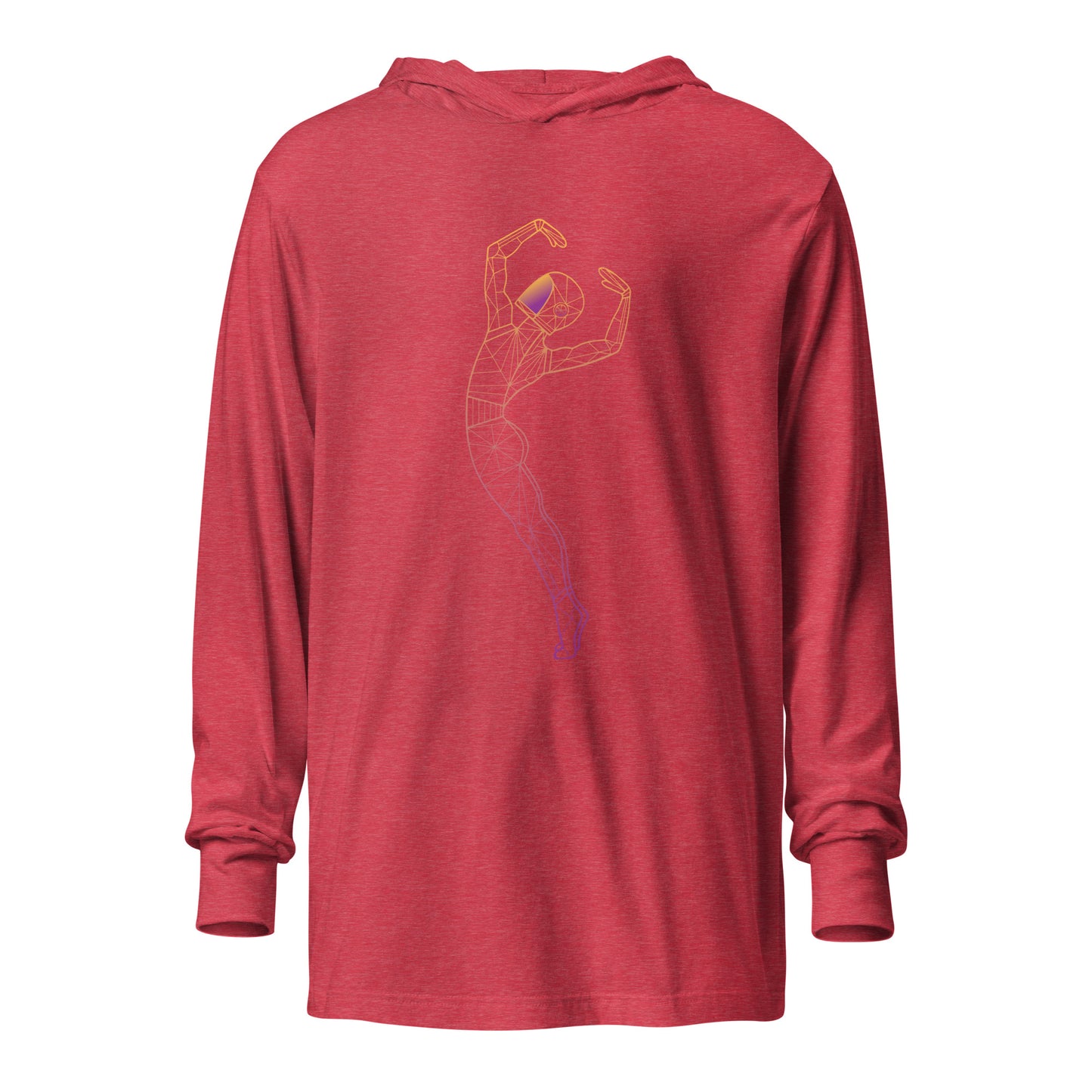 Afroboticus Plasma Hooded long-sleeve tee