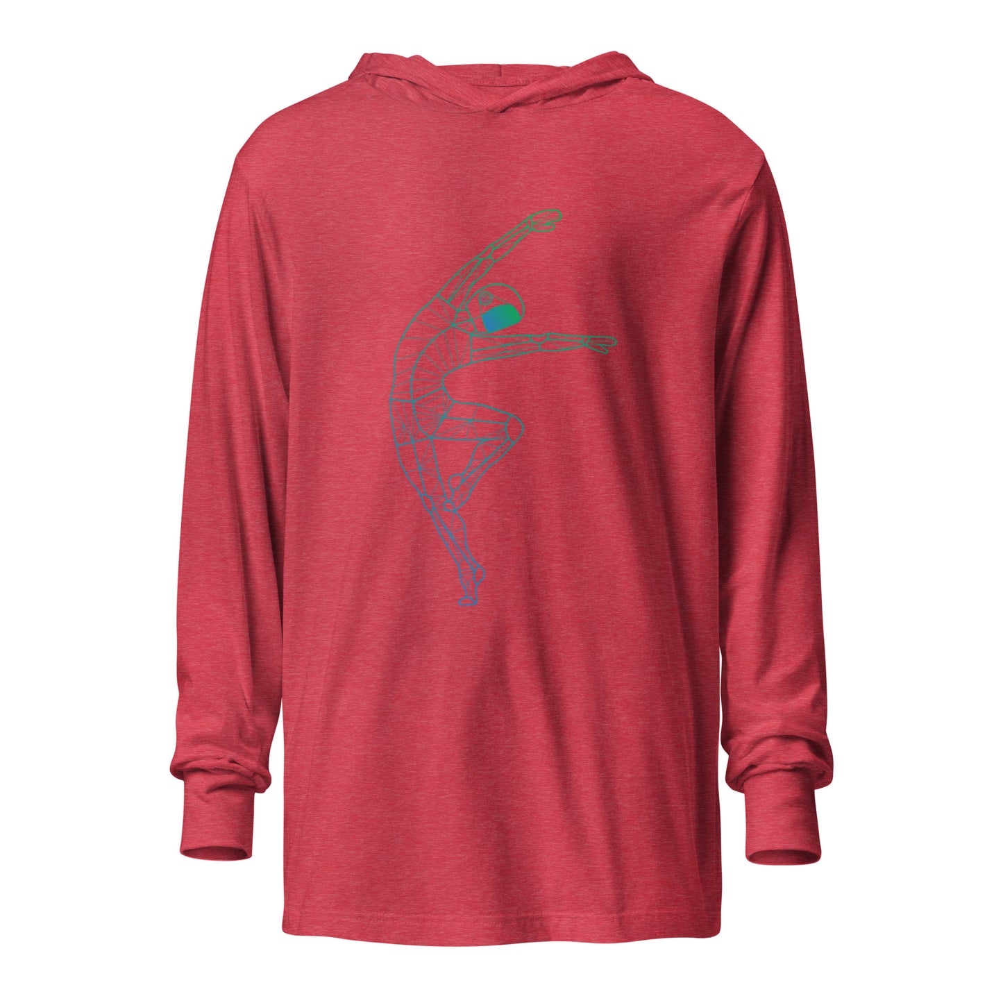 Afroboticus Stellar Drift Hooded long-sleeve tee