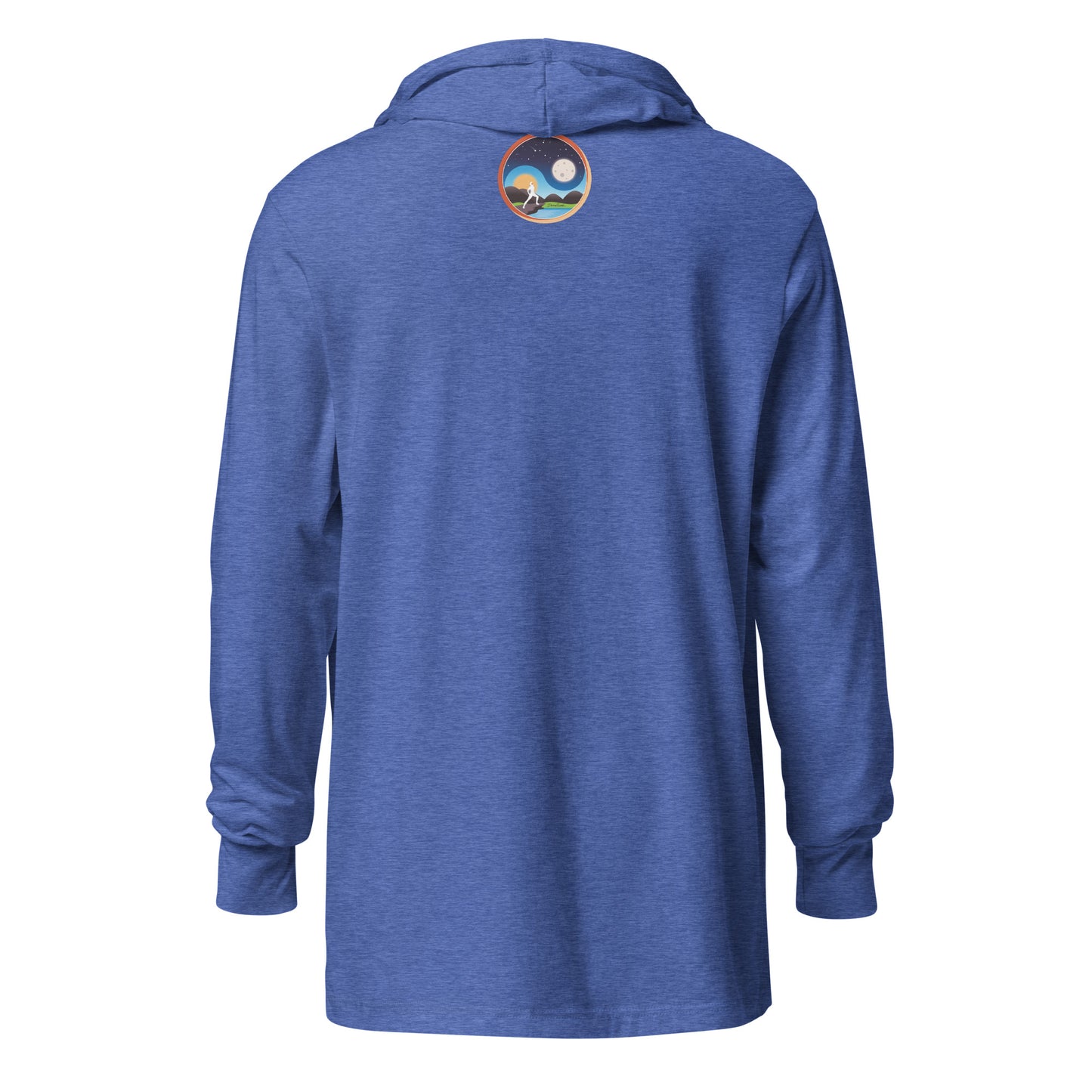 Afrobotica Leap Blue Hooded long-sleeve tee