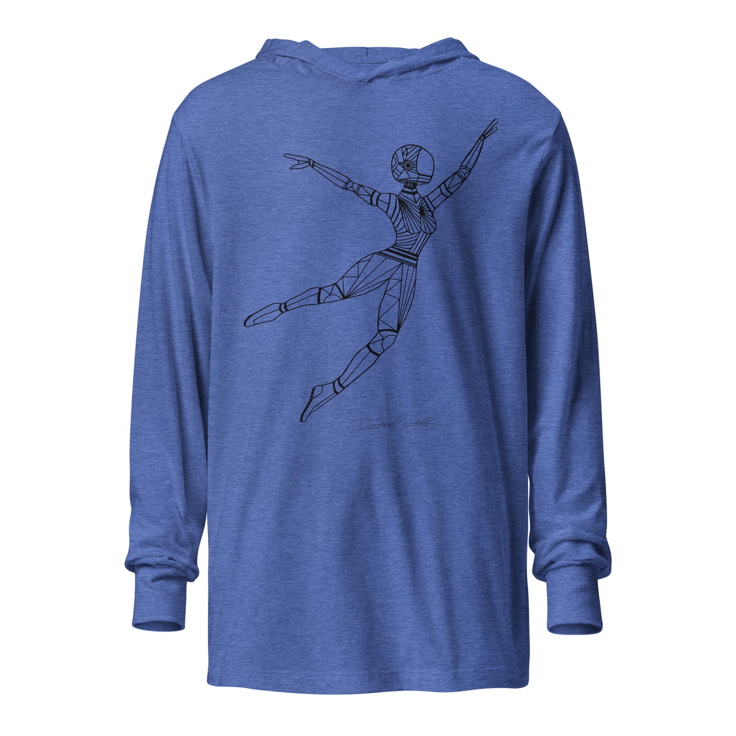 Afrobotica Leap Hooded long-sleeve tee
