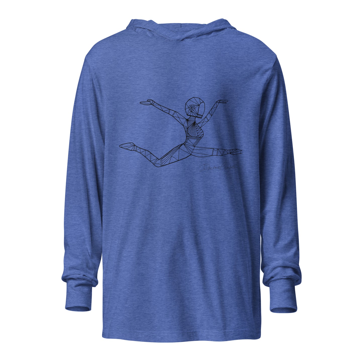 Afrobotica Ciseaux Hooded long-sleeve tee