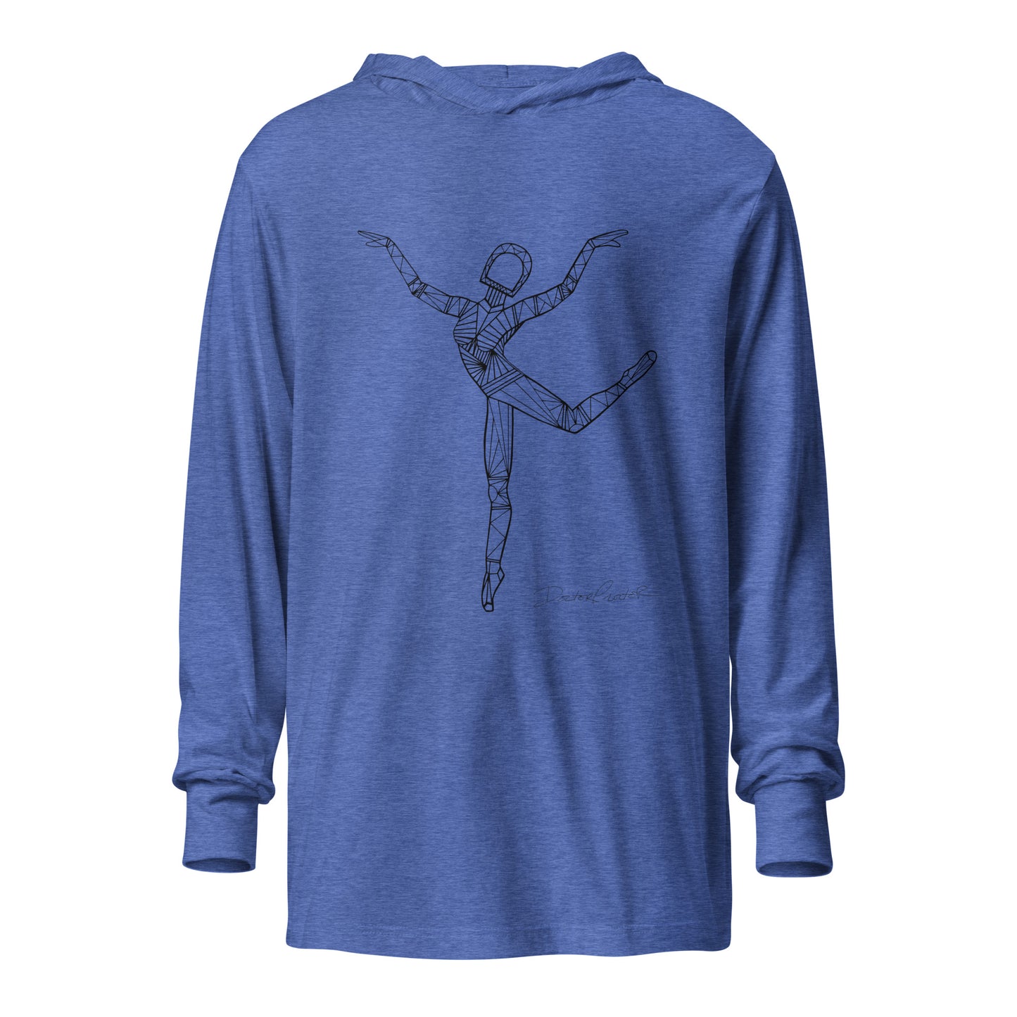 Afrobotica Rings Hooded long-sleeve tee