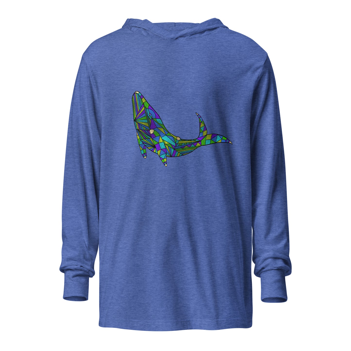 AstroCetacean Hooded long-sleeve tee