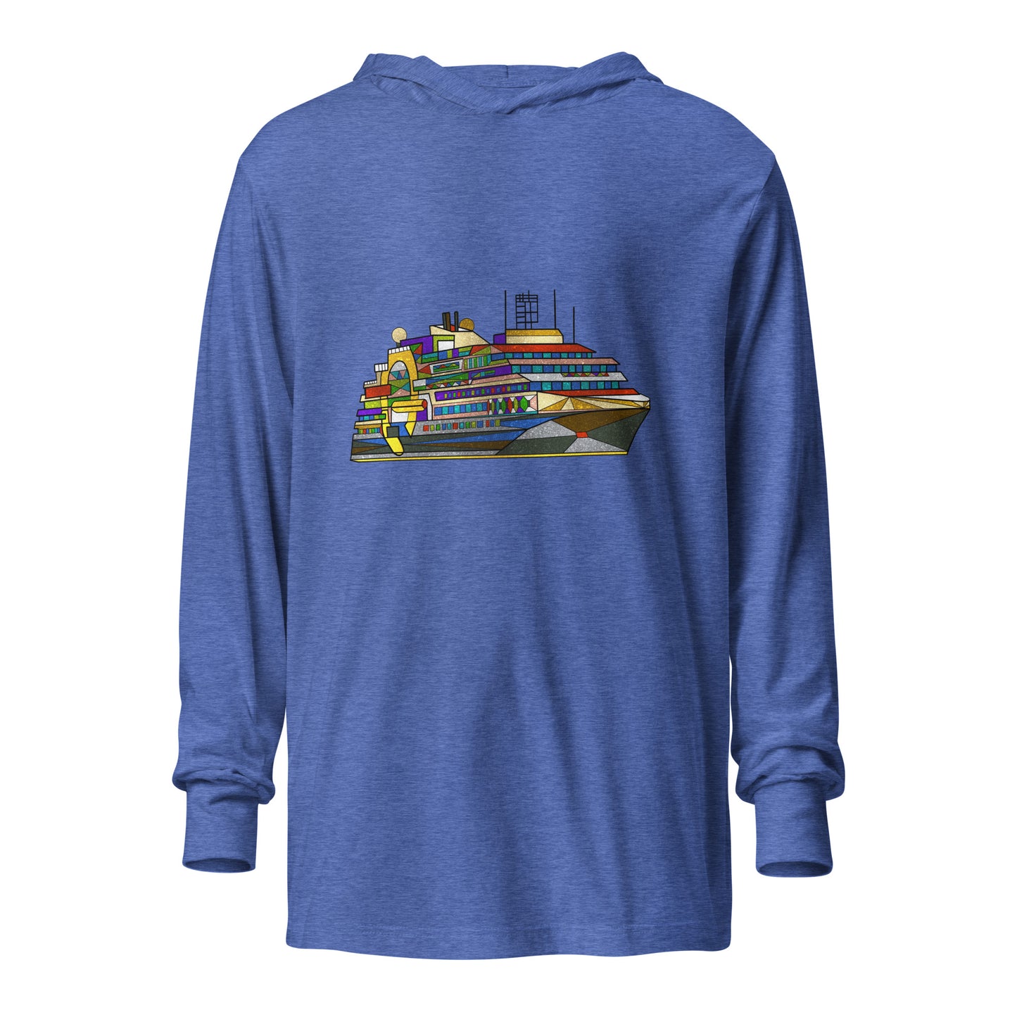 Ultramarine Hooded long-sleeve tee
