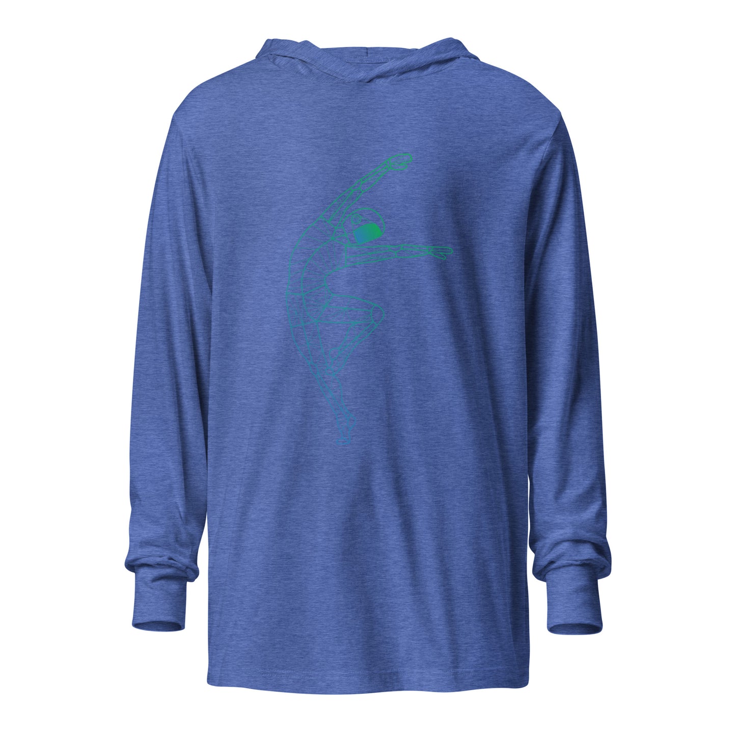 Afroboticus Stellar Drift Hooded long-sleeve tee