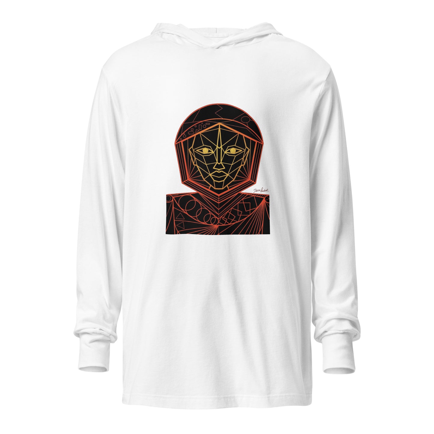 Afrobotica Avatar Red Hooded long-sleeve tee