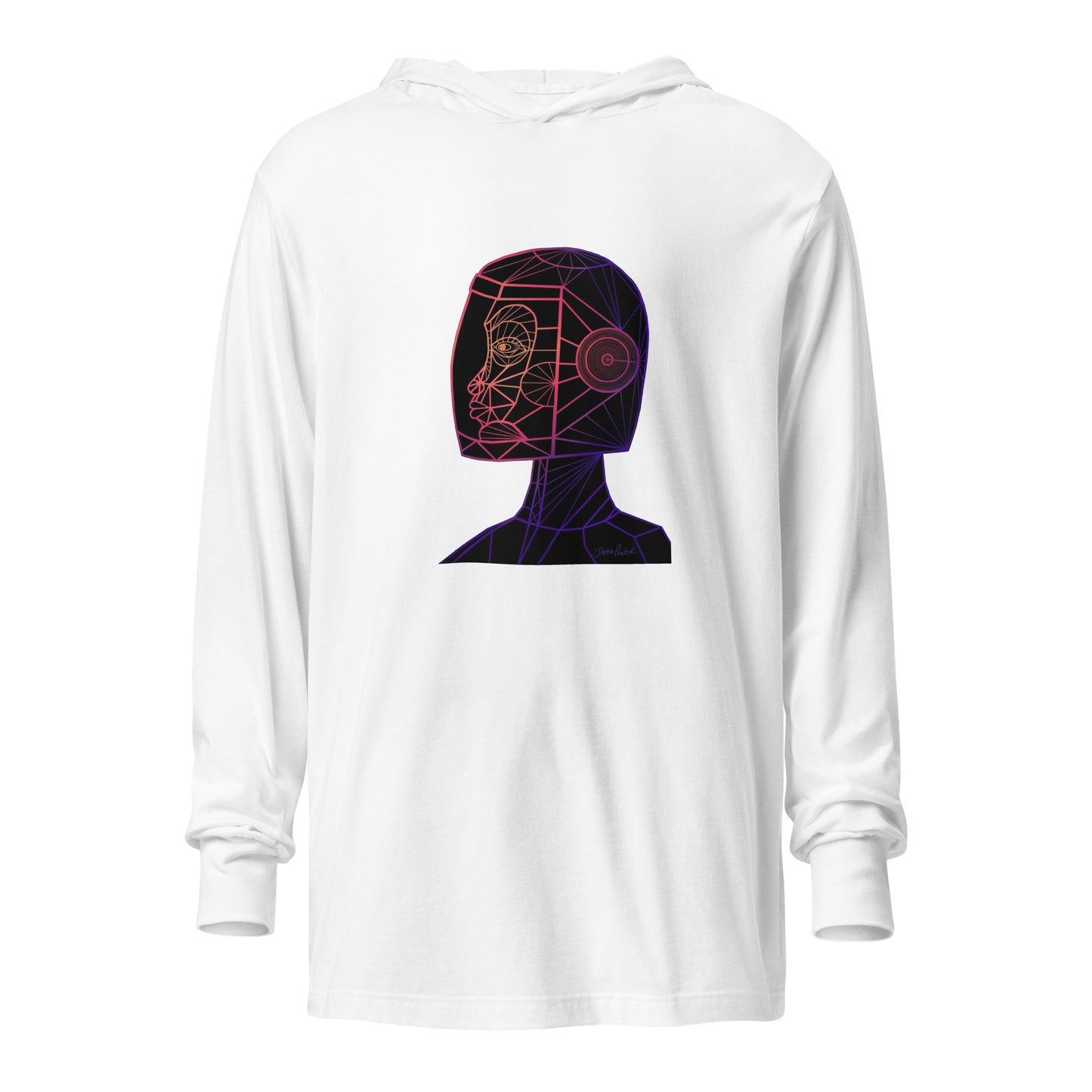 Afrobotica Native Neon Hooded long-sleeve tee