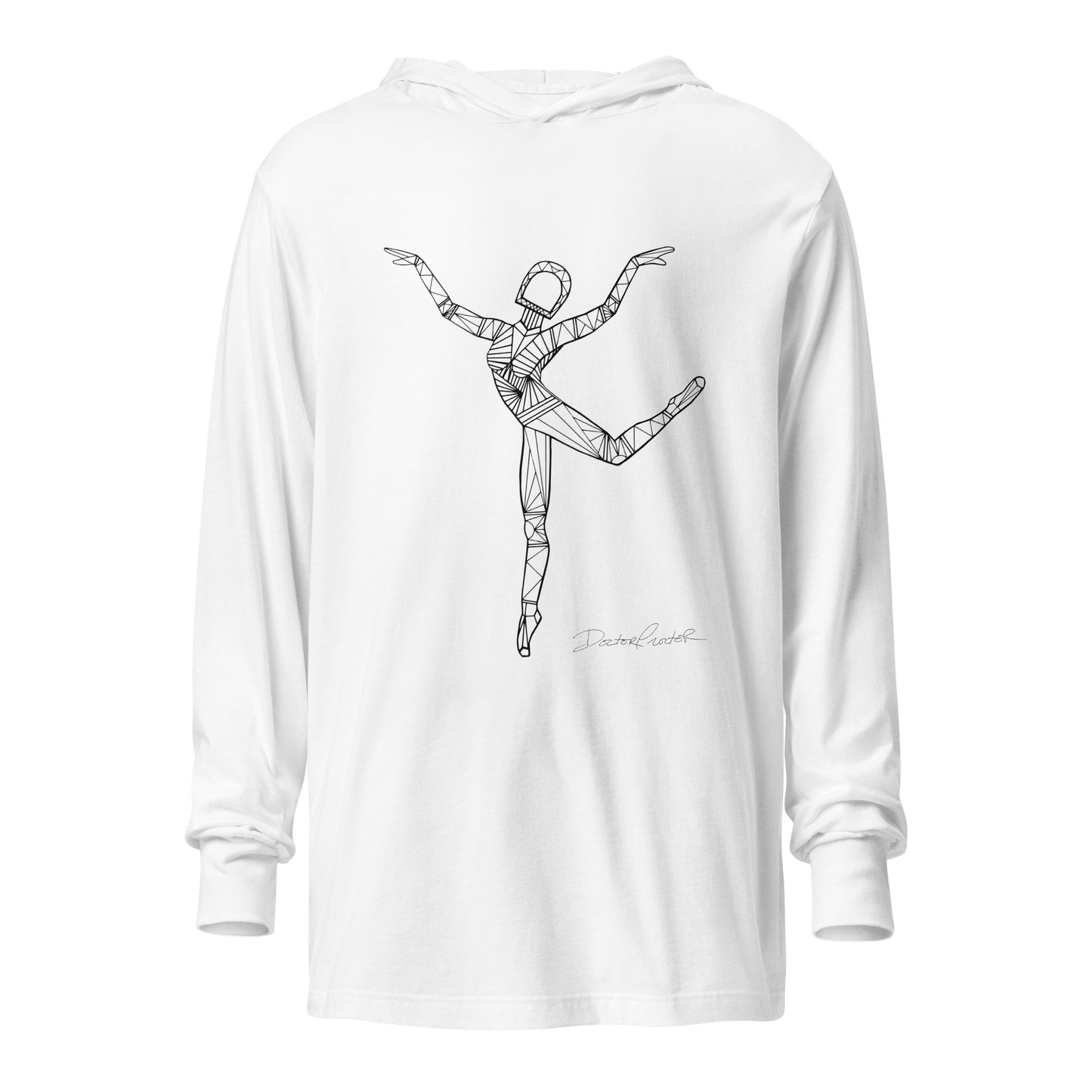 Afrobotica Rings Hooded long-sleeve tee