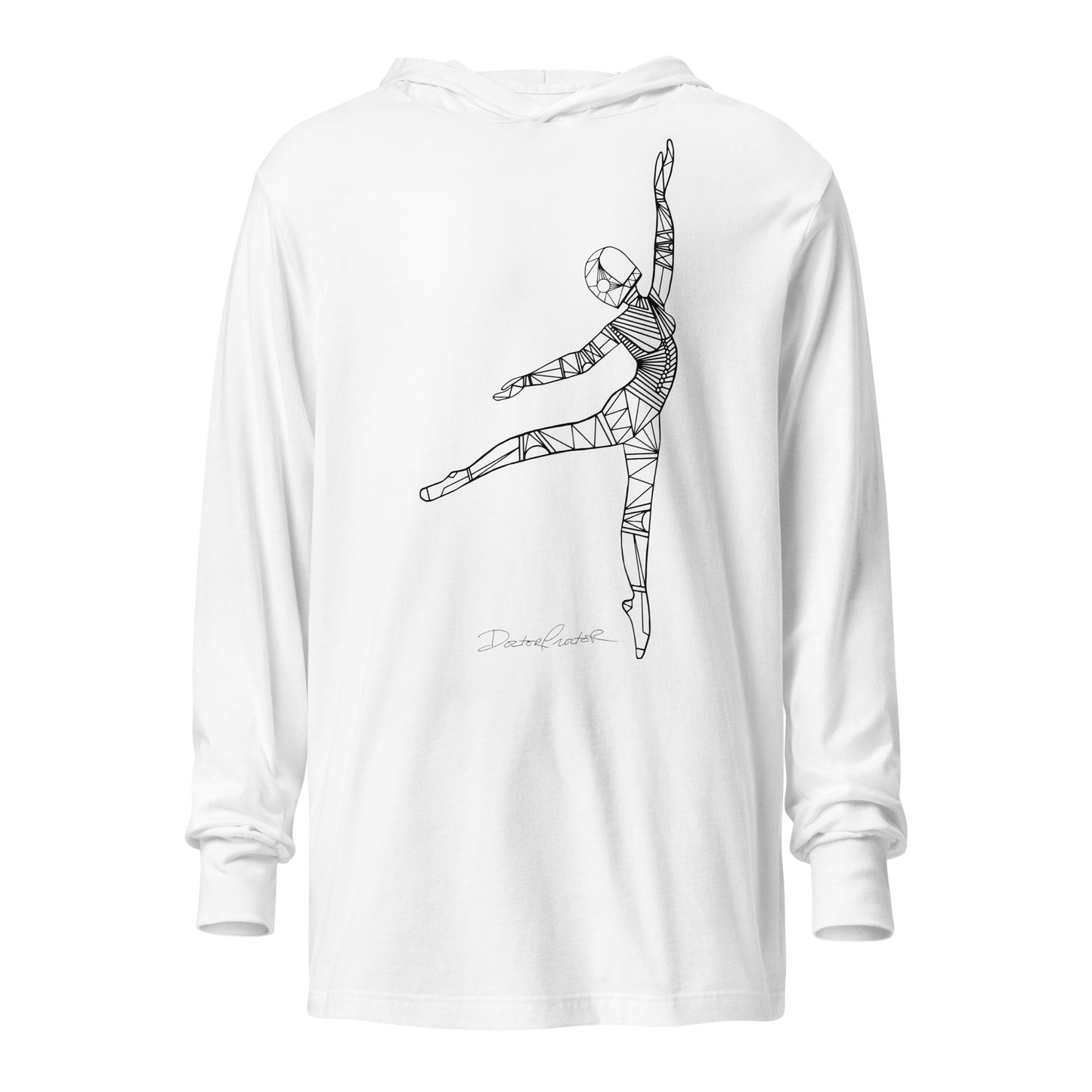 Afrobotica Pointe Hooded long-sleeve tee