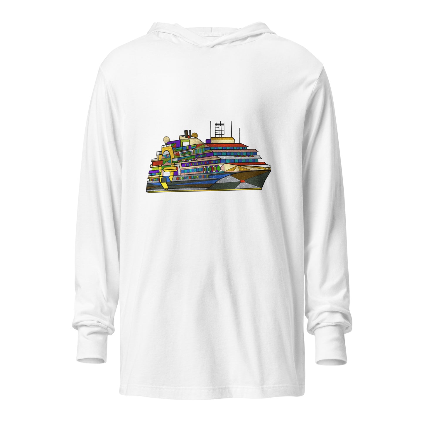 Ultramarine Hooded long-sleeve tee