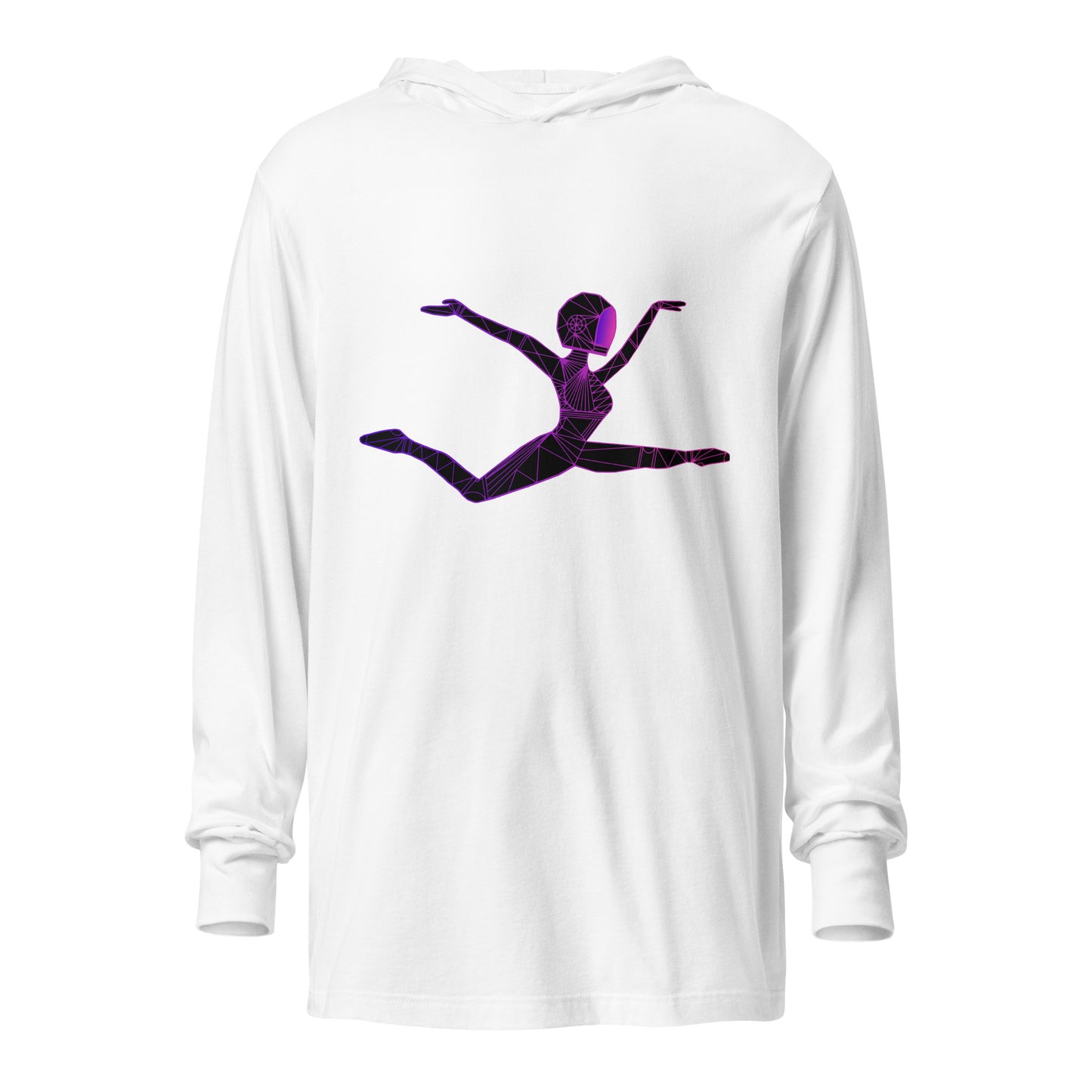 Afrobotica Ciseaux Hooded long-sleeve tee