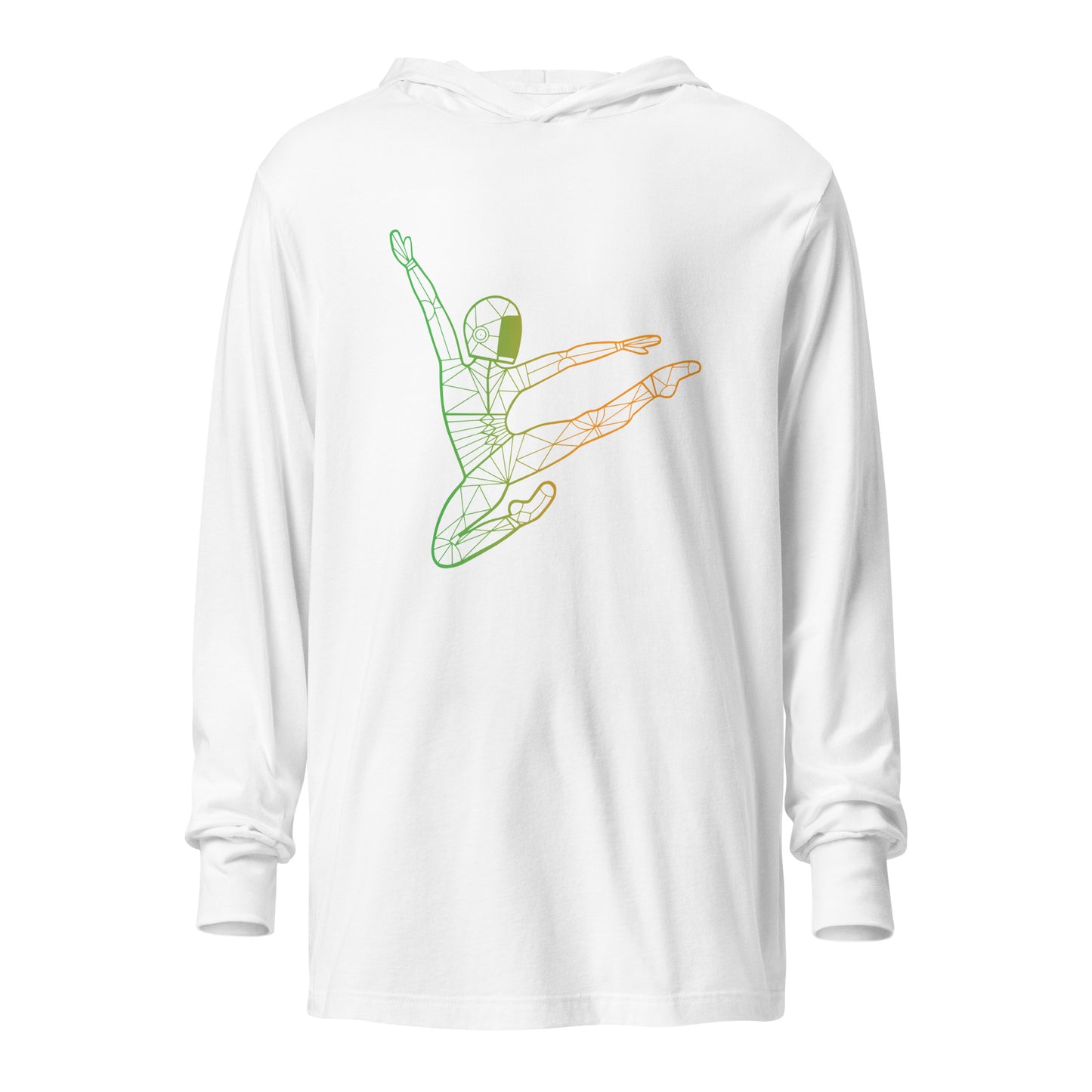 Afroboticus Emerald Hooded long-sleeve tee