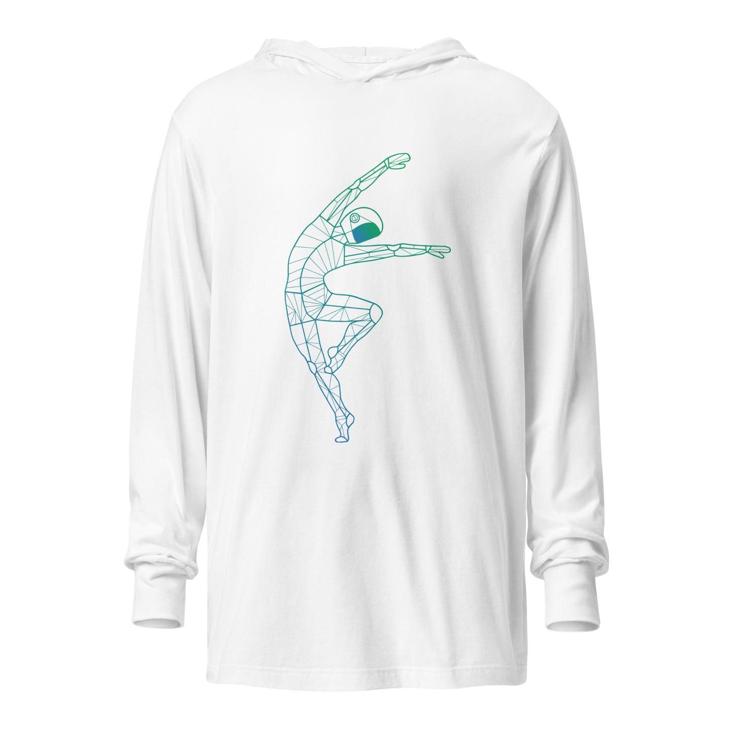 Afroboticus Stellar Drift Hooded long-sleeve tee