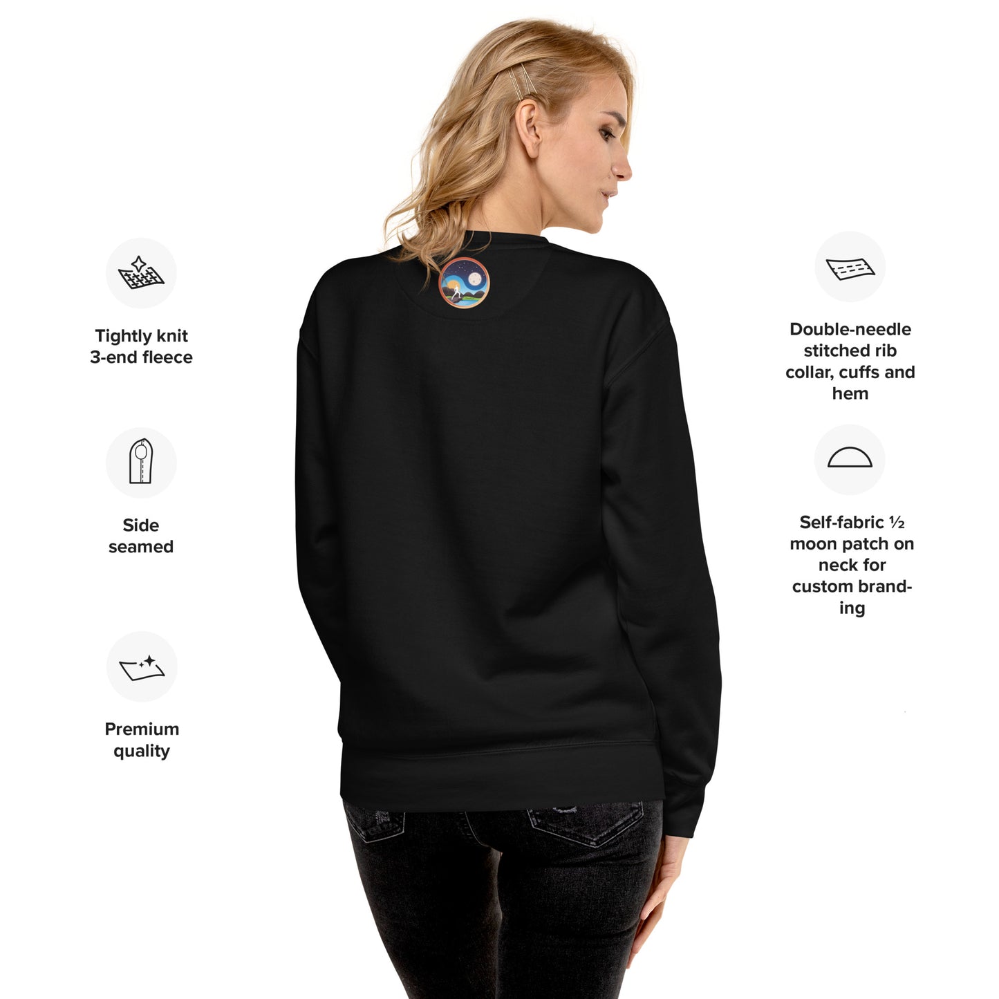 Afrobotica Leap Blue Unisex Premium Sweatshirt