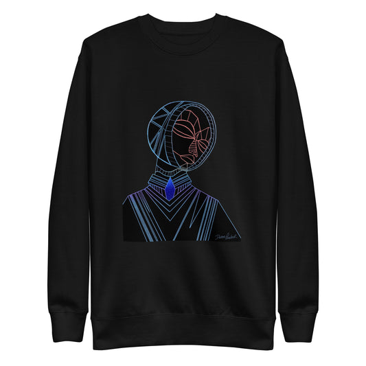 Afrobotica Melancholy Blue Unisex Premium Sweatshirt