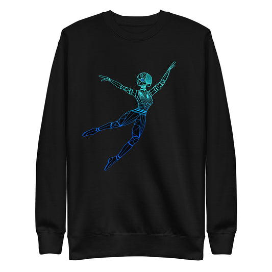 Afrobotica Leap Blue Unisex Premium Sweatshirt