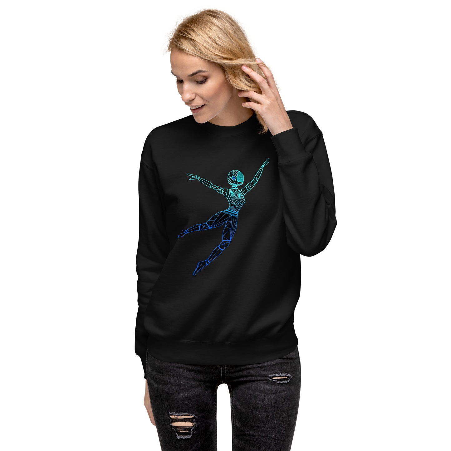 Afrobotica Leap Blue Unisex Premium Sweatshirt
