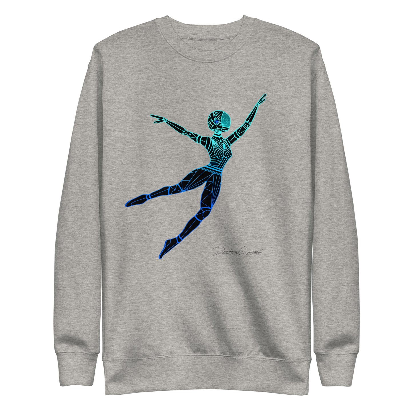 Afrobotica Leap Blue Unisex Premium Sweatshirt