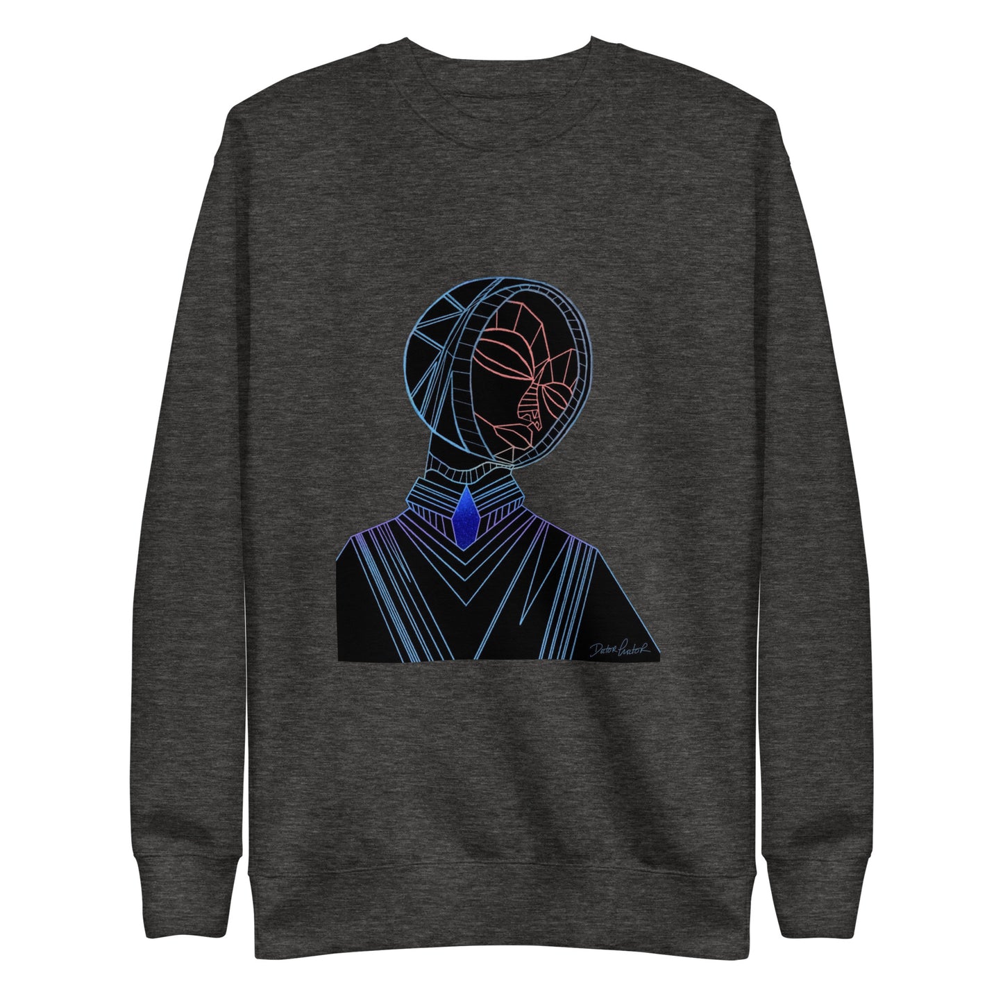 Afrobotica Melancholy Blue Unisex Premium Sweatshirt