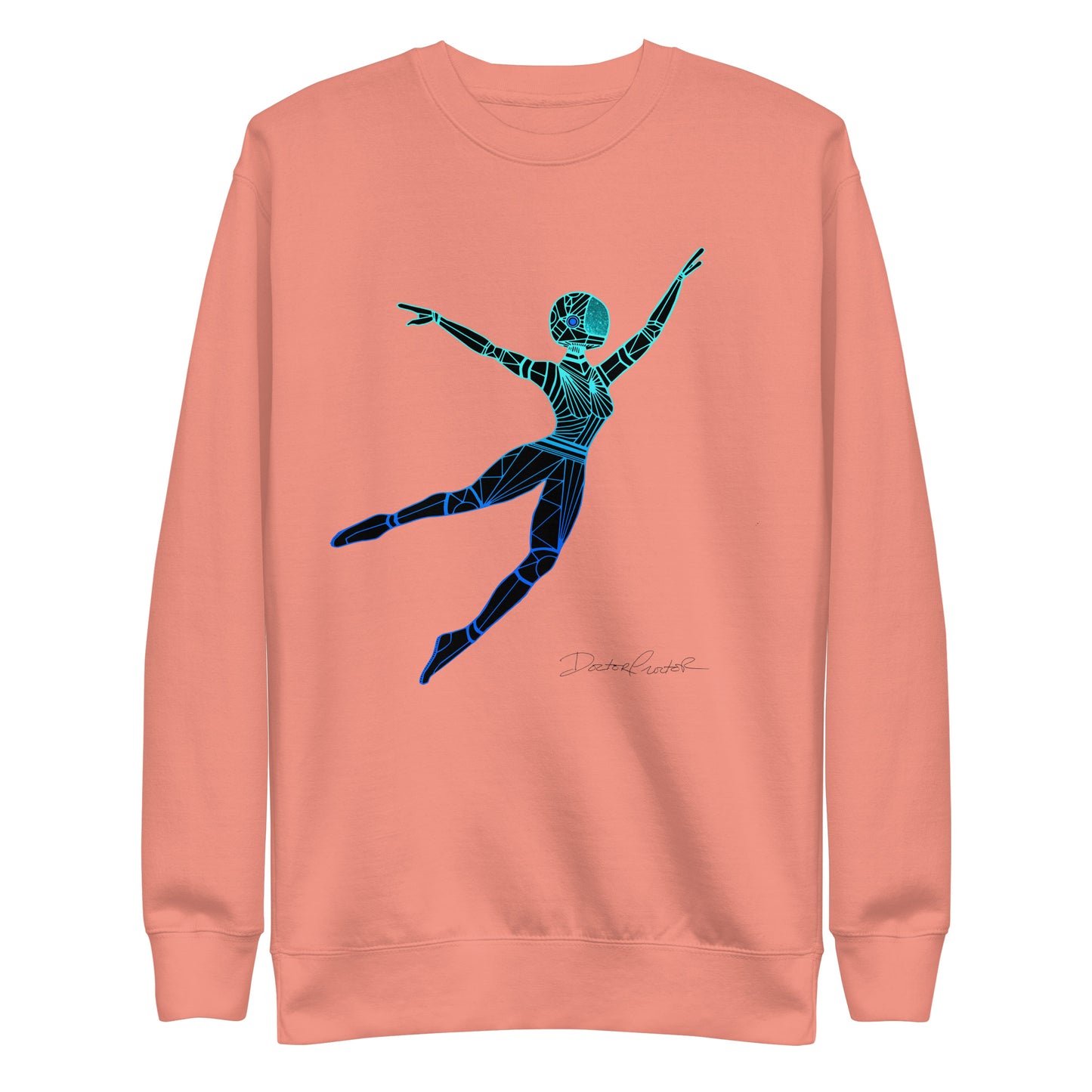 Afrobotica Leap Blue Unisex Premium Sweatshirt